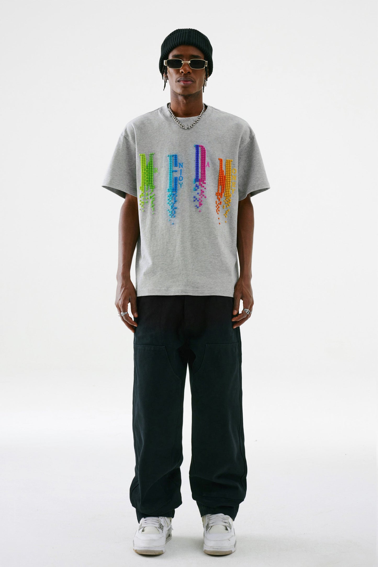 MEDM 보석 자수 티셔츠