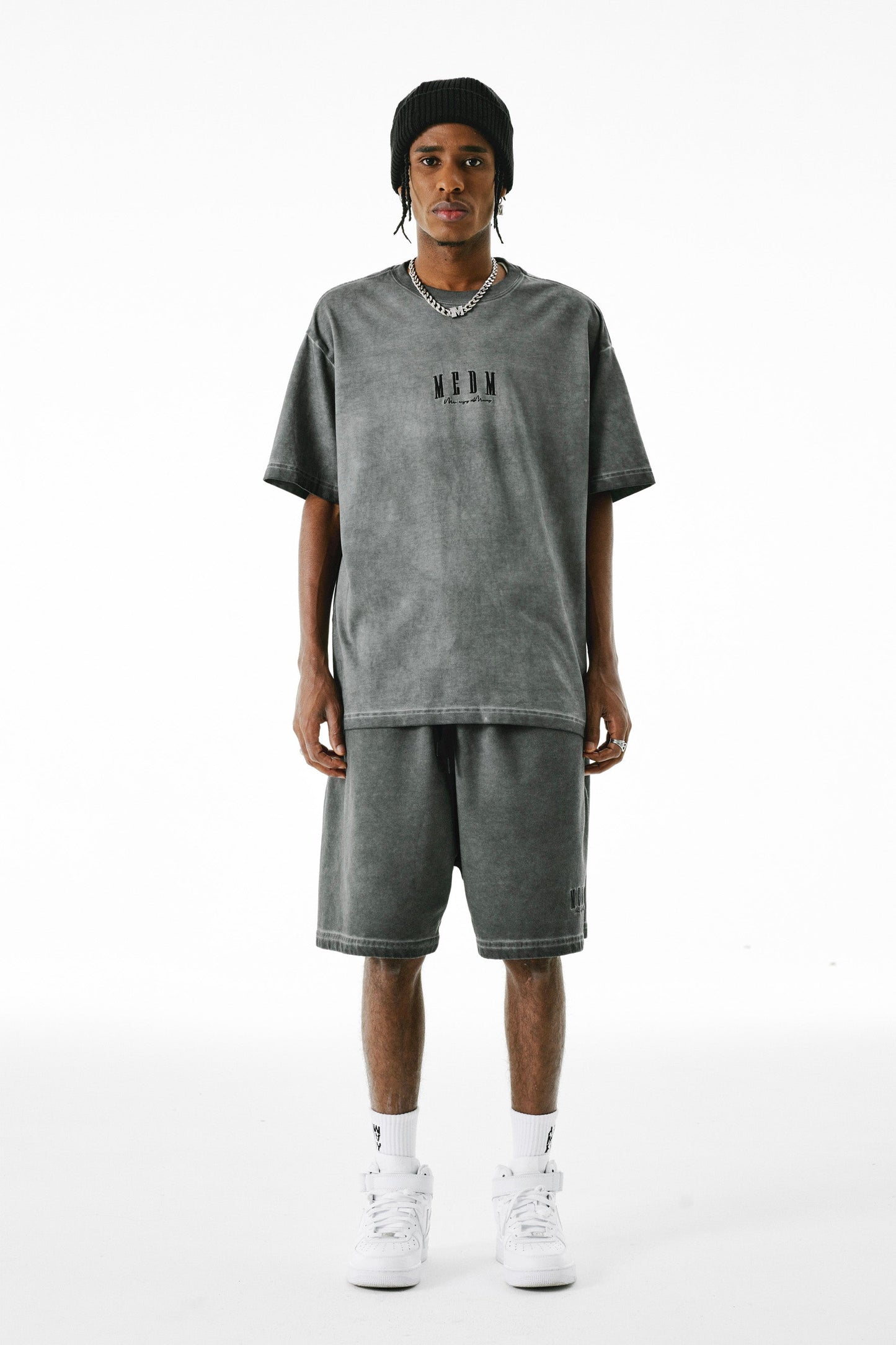 MEDM 워시드 티셔츠
