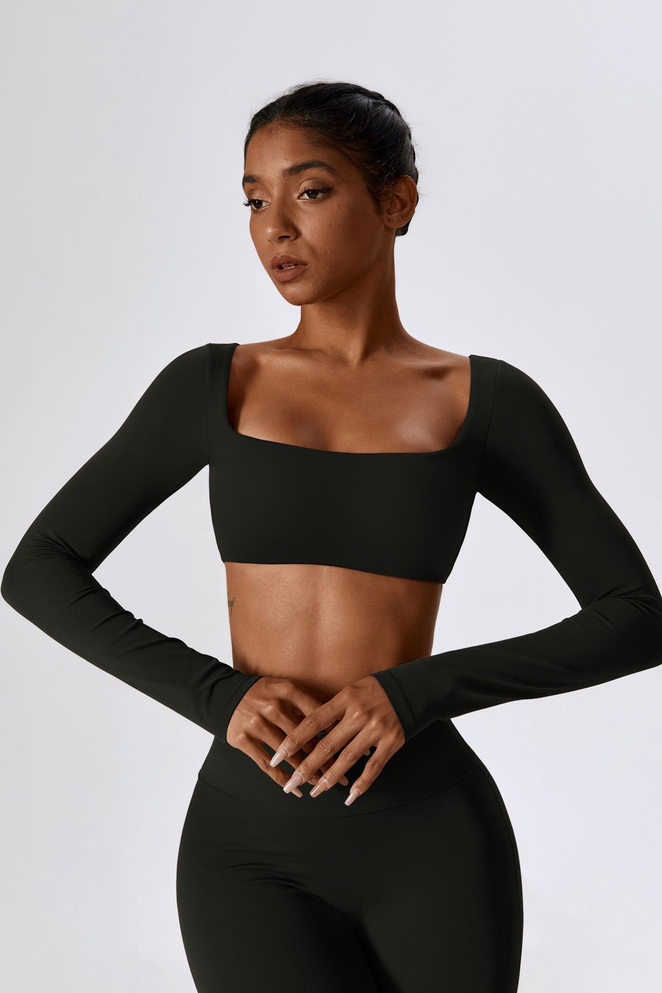 Haven Crop Top Set - Black