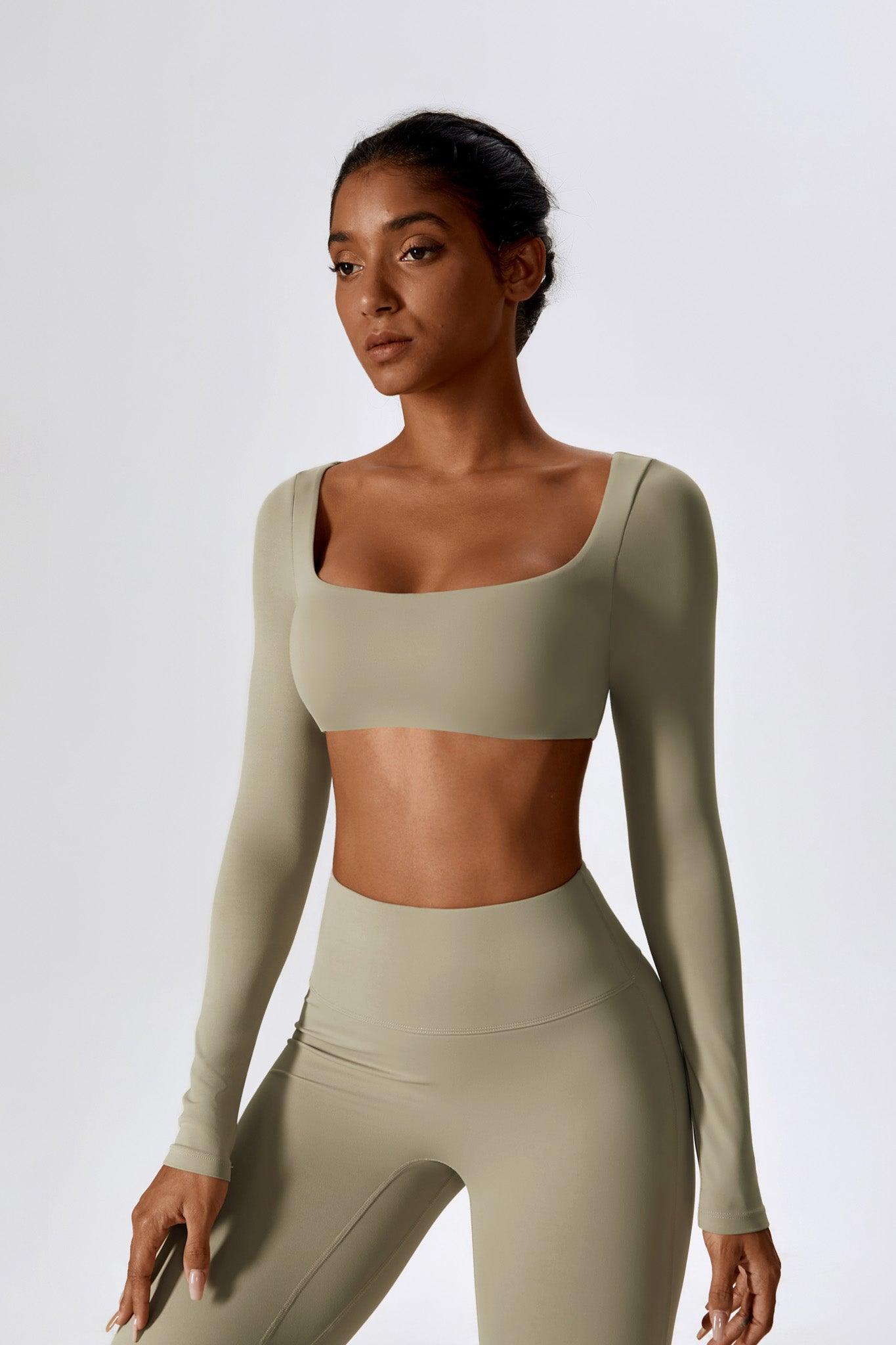 Haven Crop Top Set - Nude