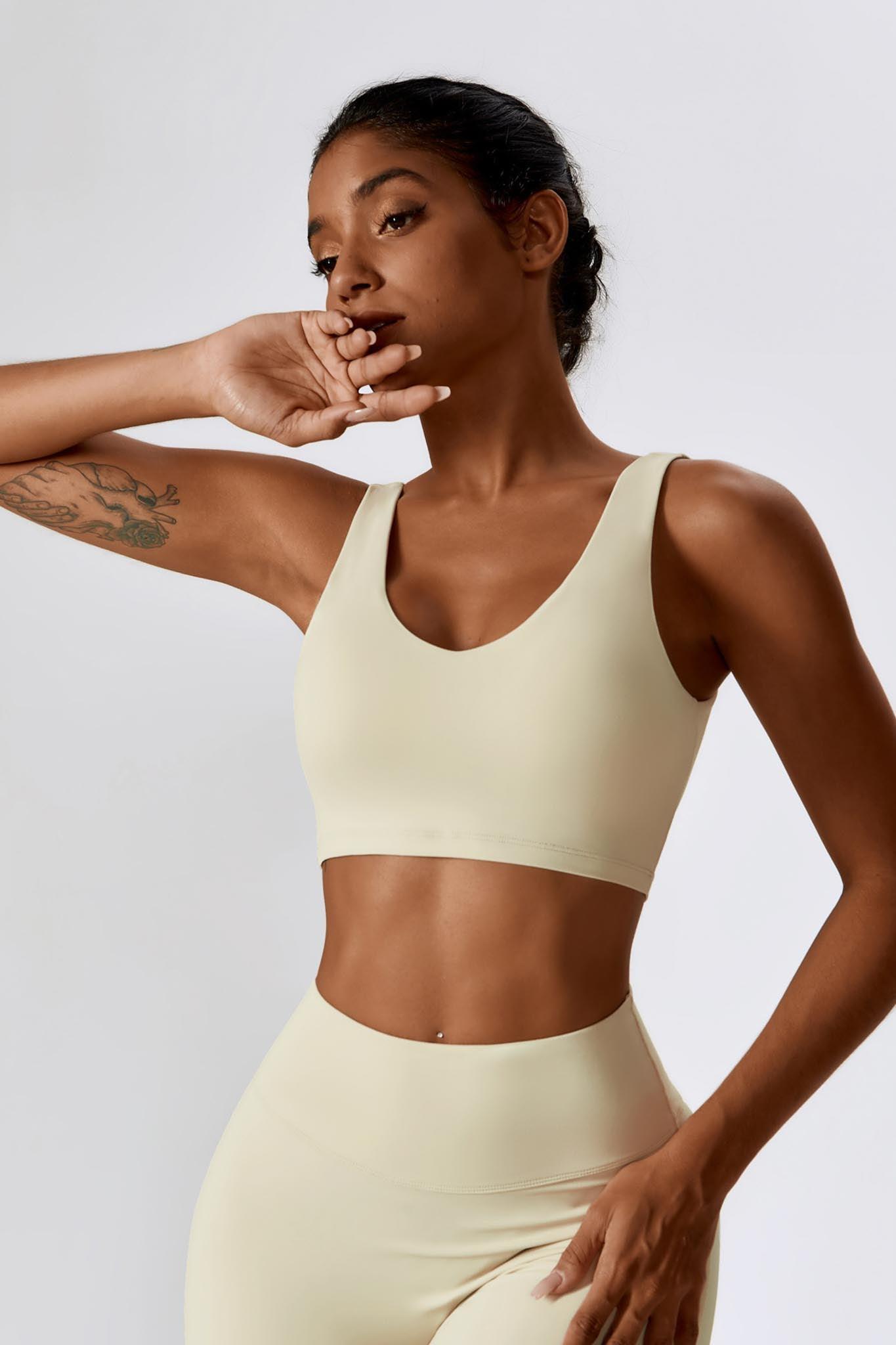 Haven Minimalistic Sports Bra - Cream