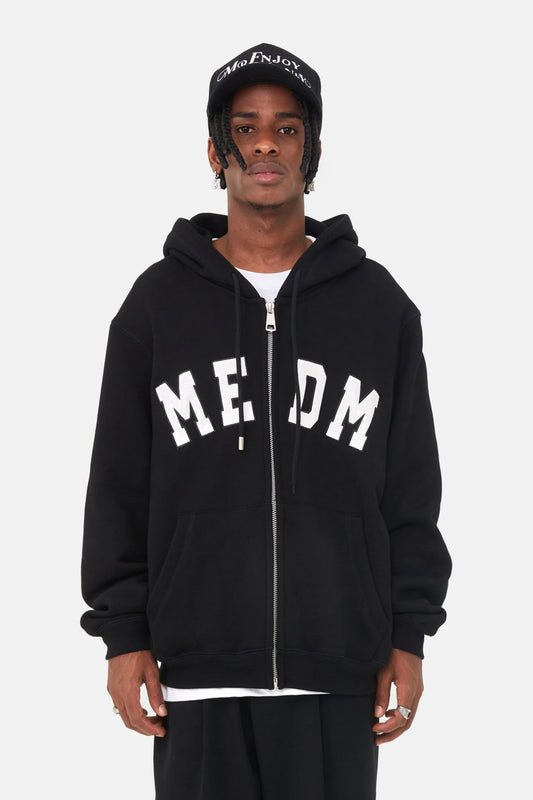 MEDM 스네이크 가죽 로고 후디