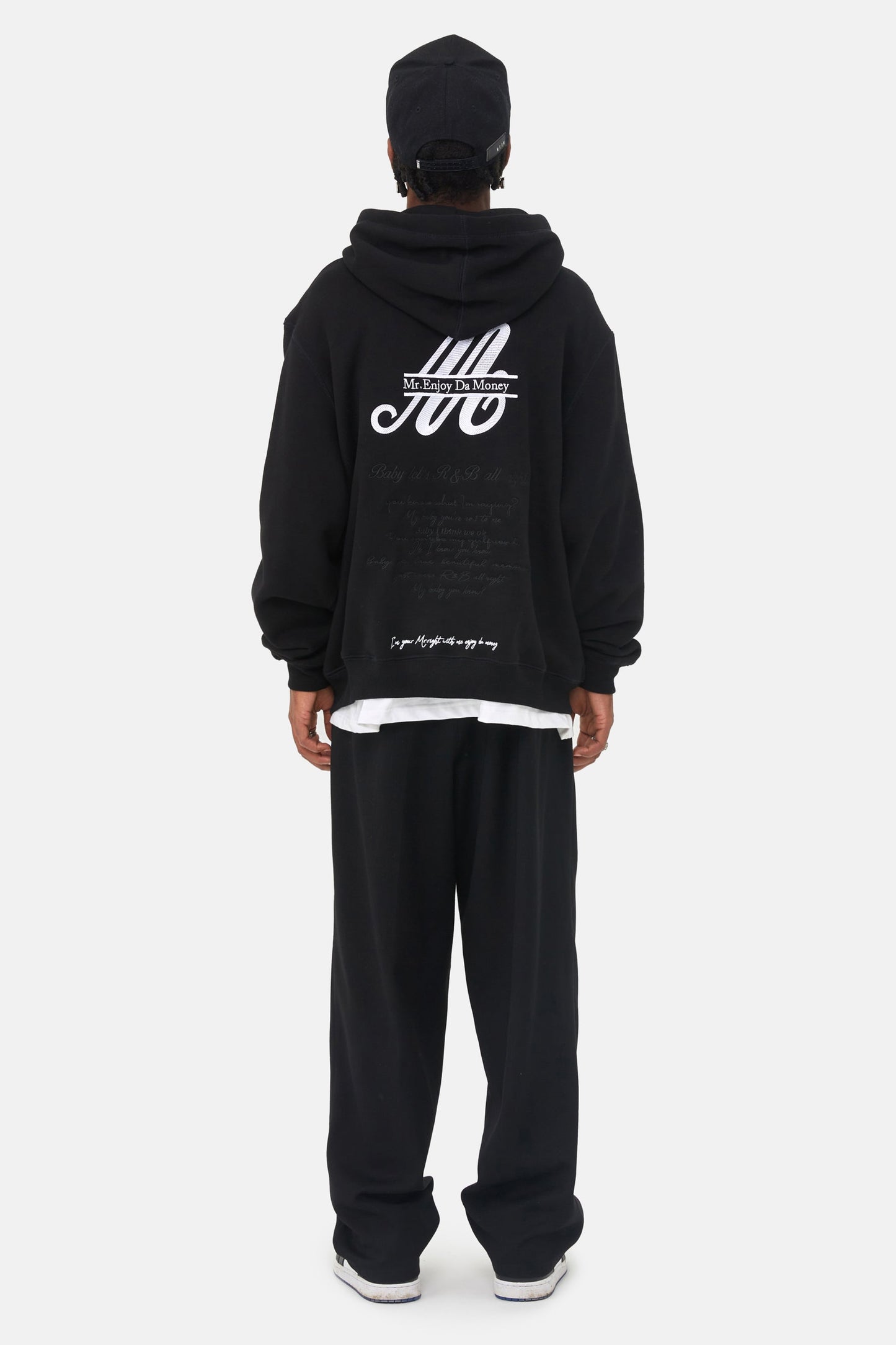 MEDM 스네이크 가죽 로고 후디