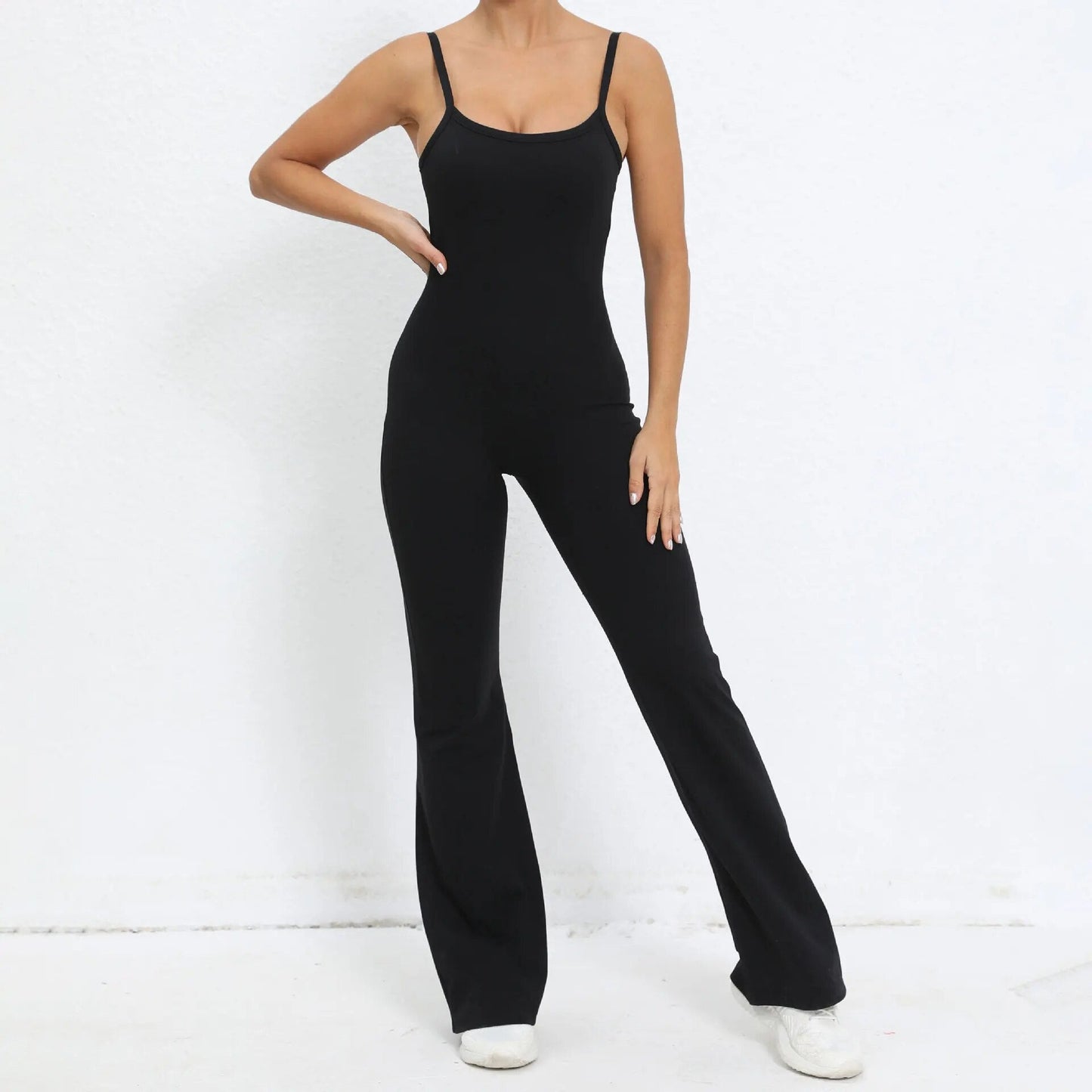 Essential Strappy Flared Jumpsuit