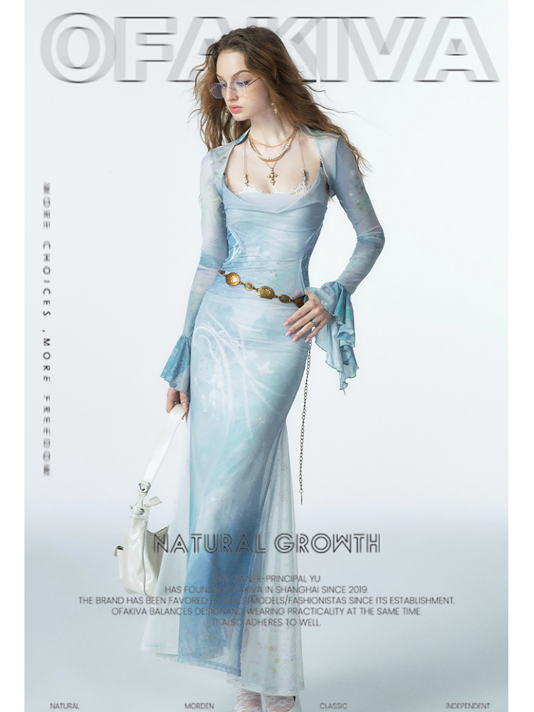 blue lotus dress LOTUS BLUE DRESS