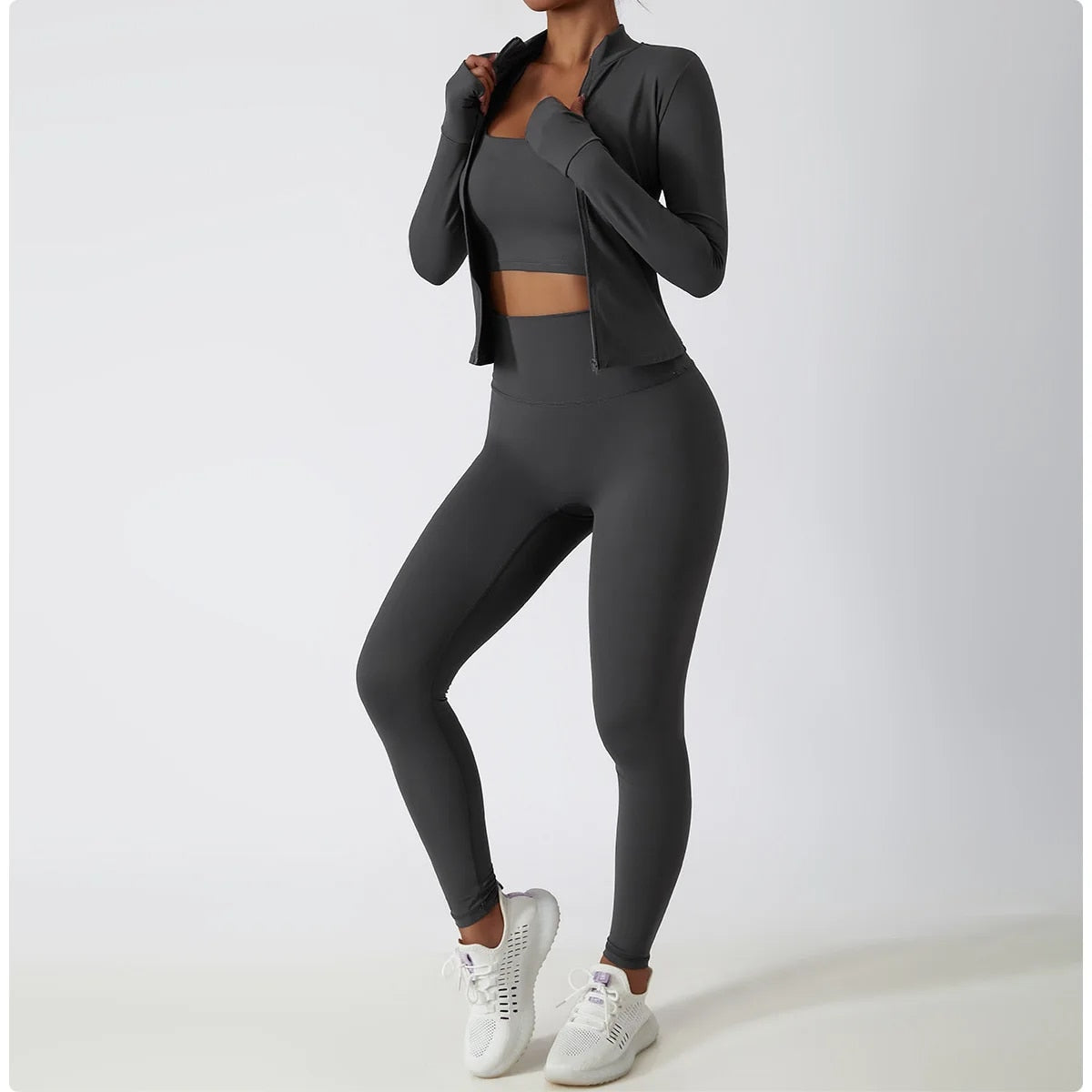 Viral Zip Longsleeve & Leggings Set