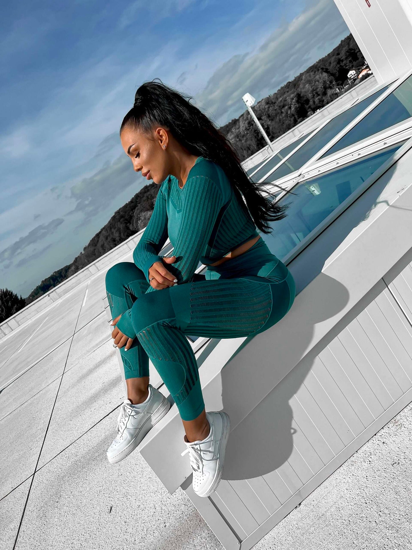 Laser Cut Longsleeve & Leggings Set