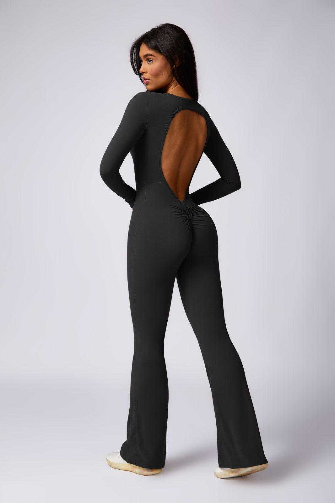 Kennedy Flared Jumpsuit - Mocha