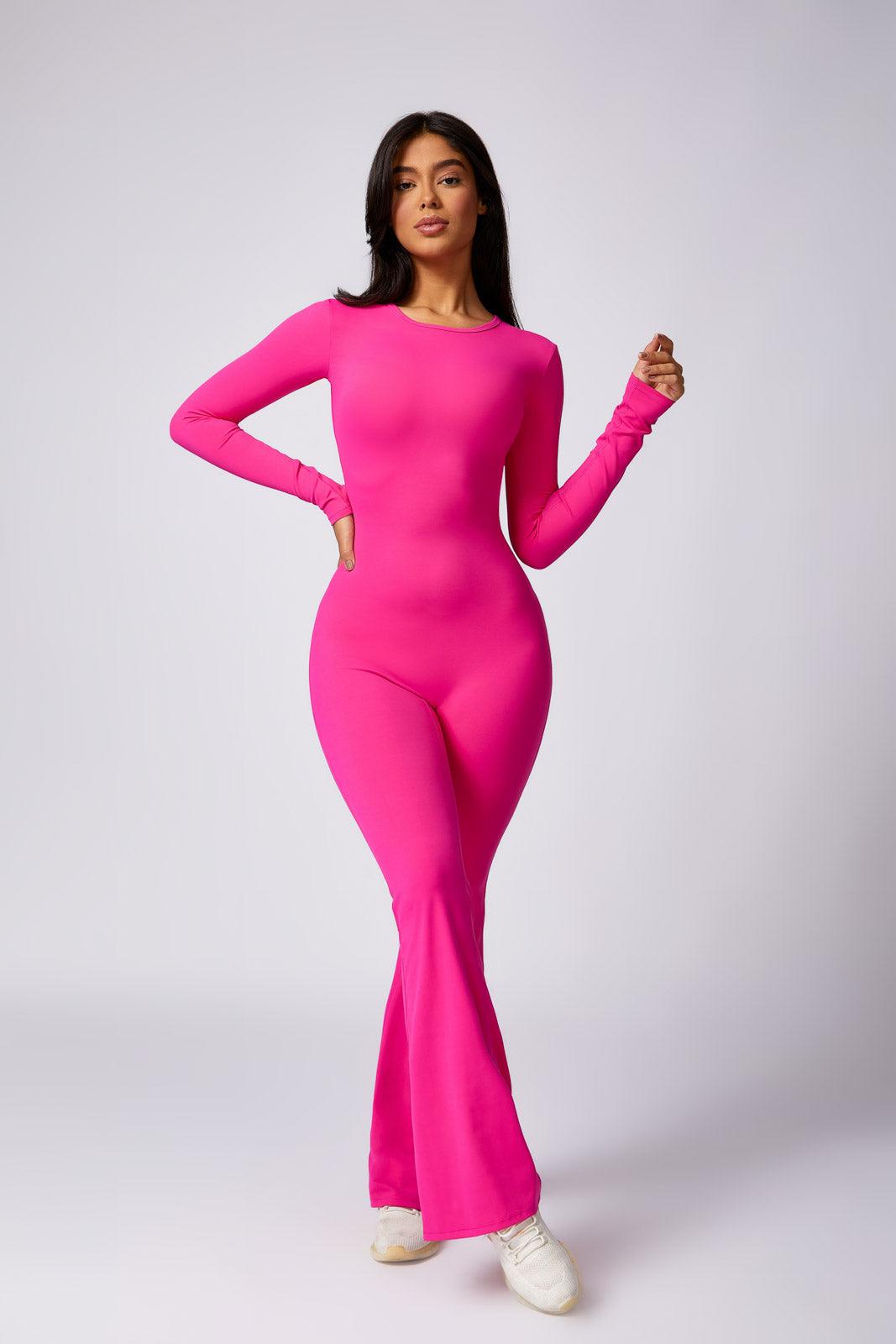 Kennedy Flared Jumpsuit - Magenta