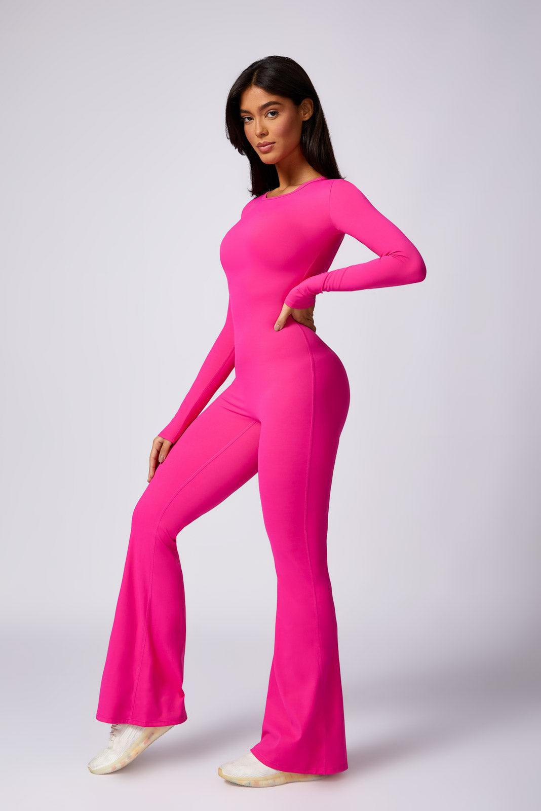 Kennedy Flared Jumpsuit - Magenta