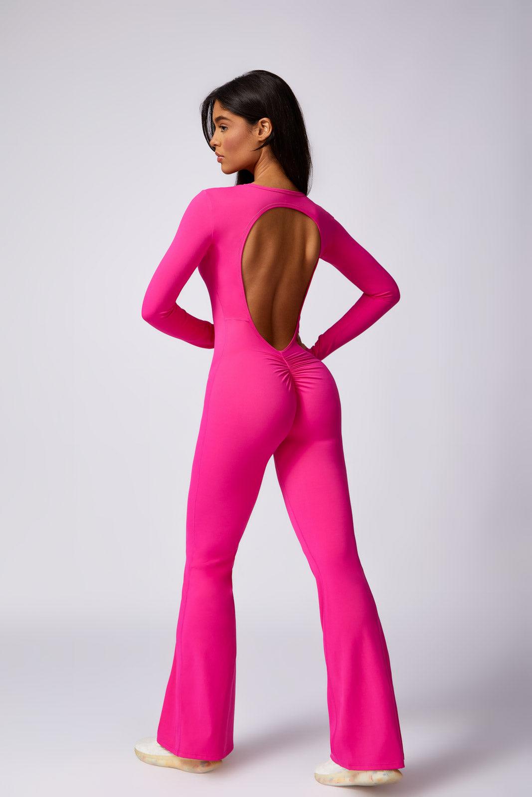 Kennedy Flared Jumpsuit - Magenta