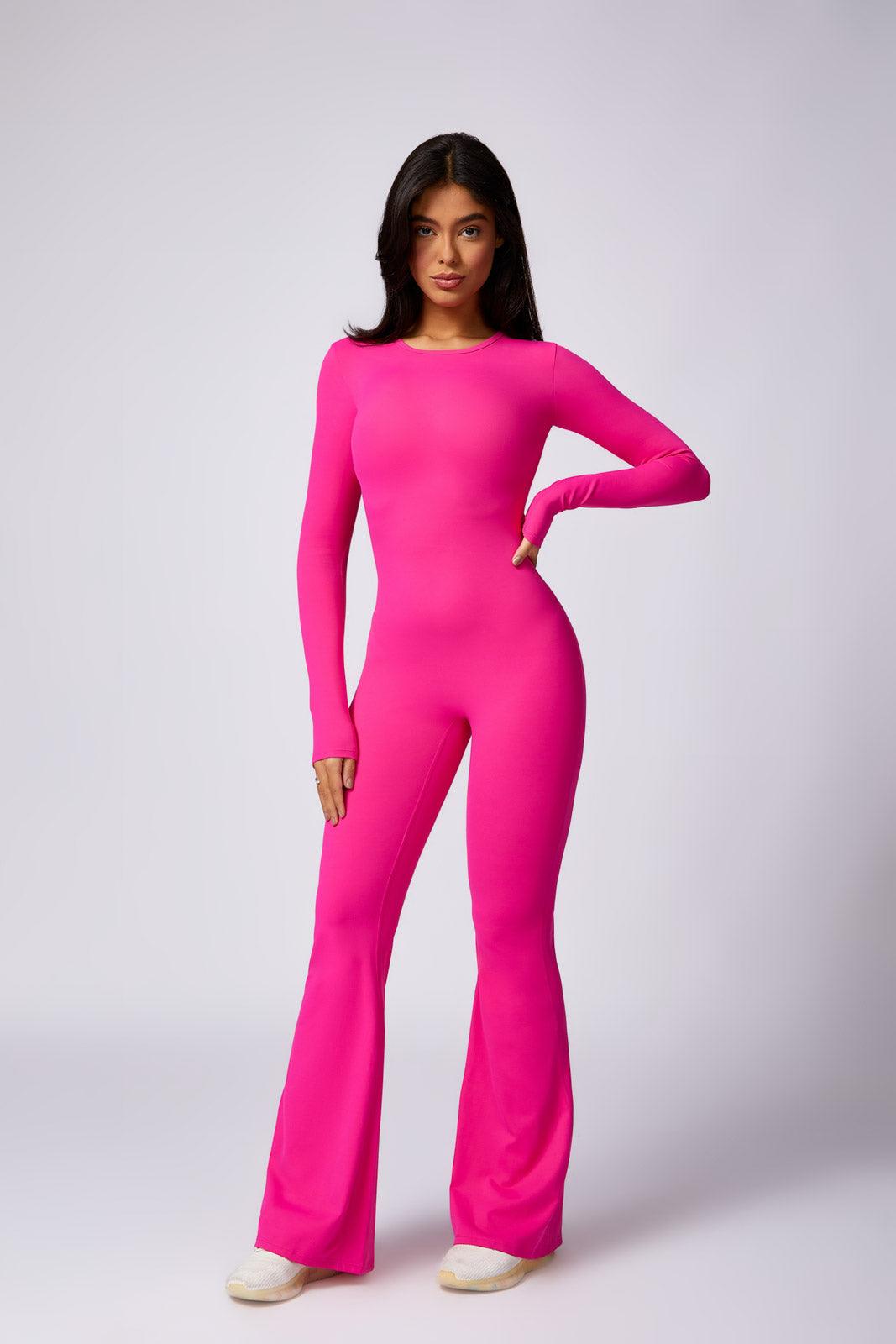 Kennedy Flared Jumpsuit - Magenta