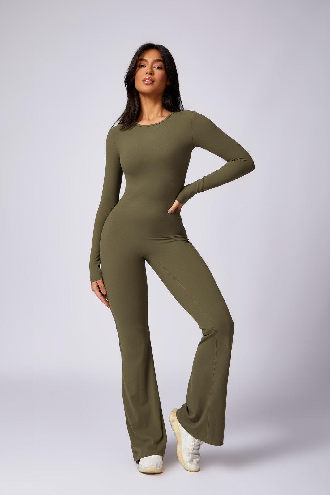 Kennedy Flared Jumpsuit - Mocha