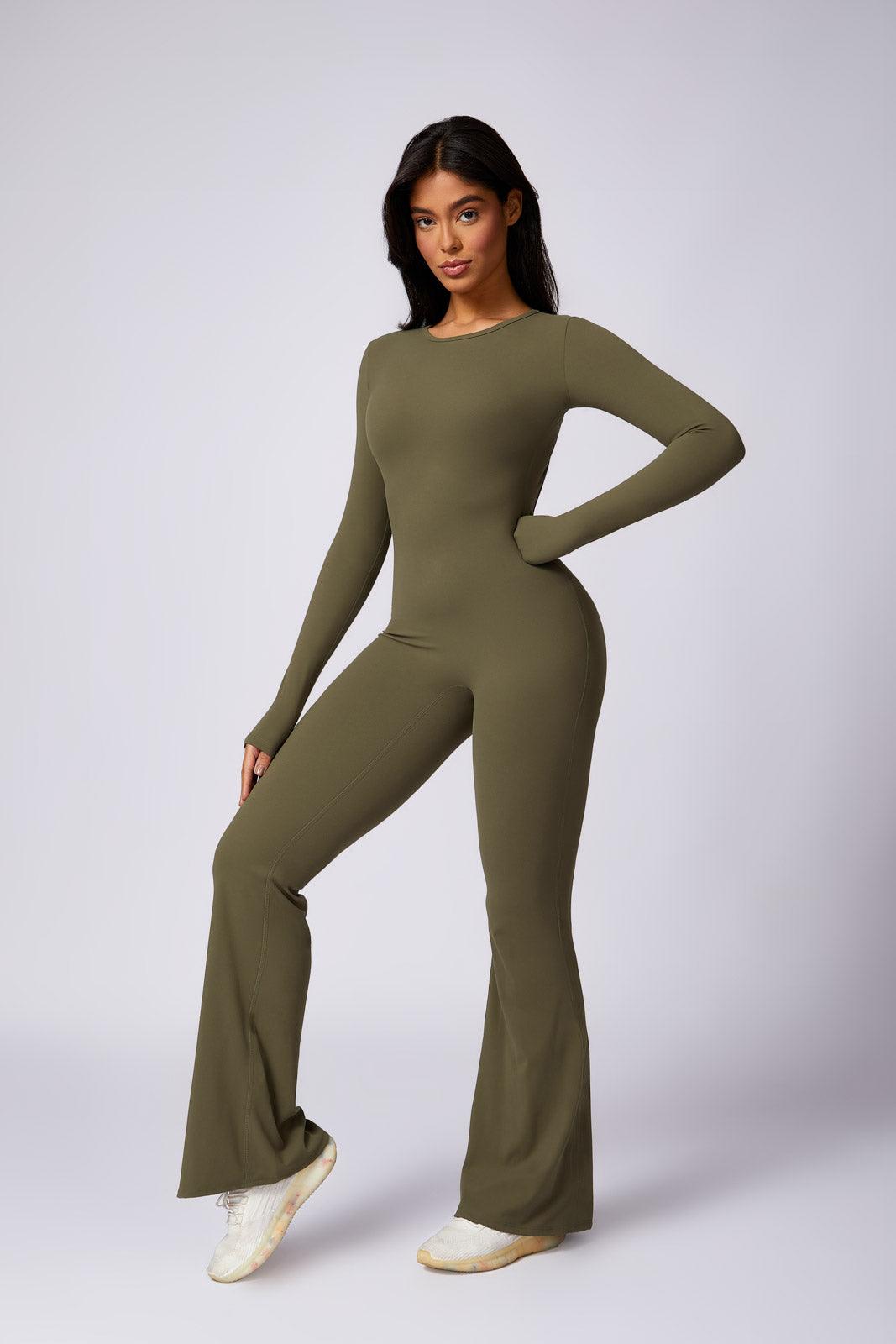 Kennedy Flared Jumpsuit - Mocha