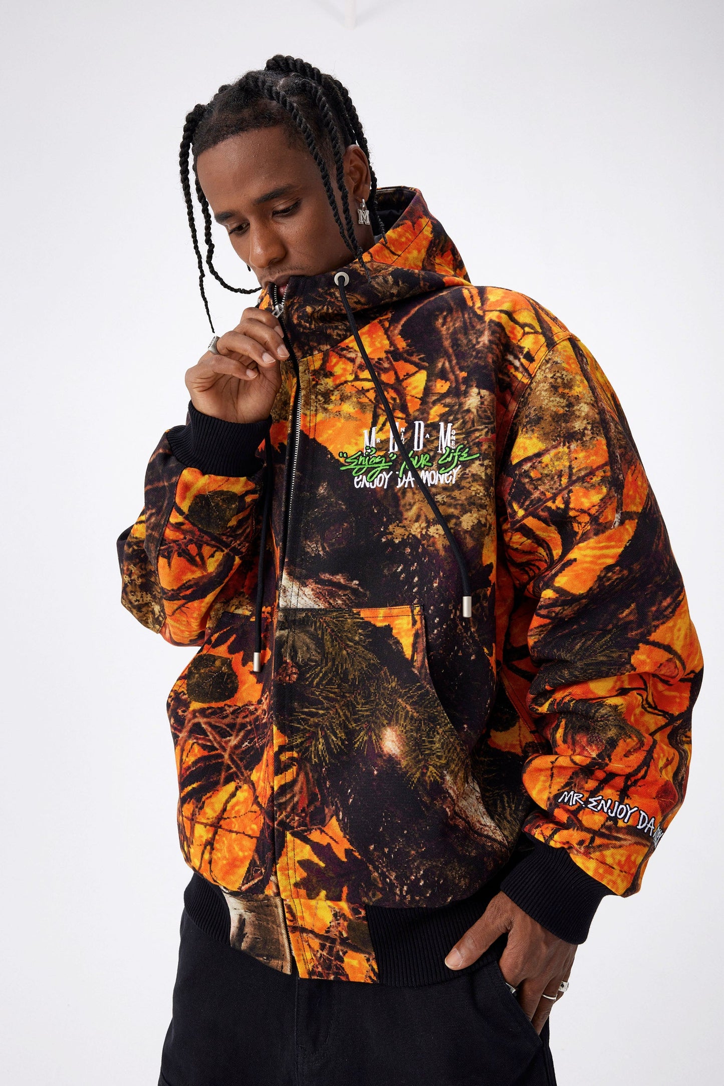 MEDM 카모 디트로이트 지퍼 재킷