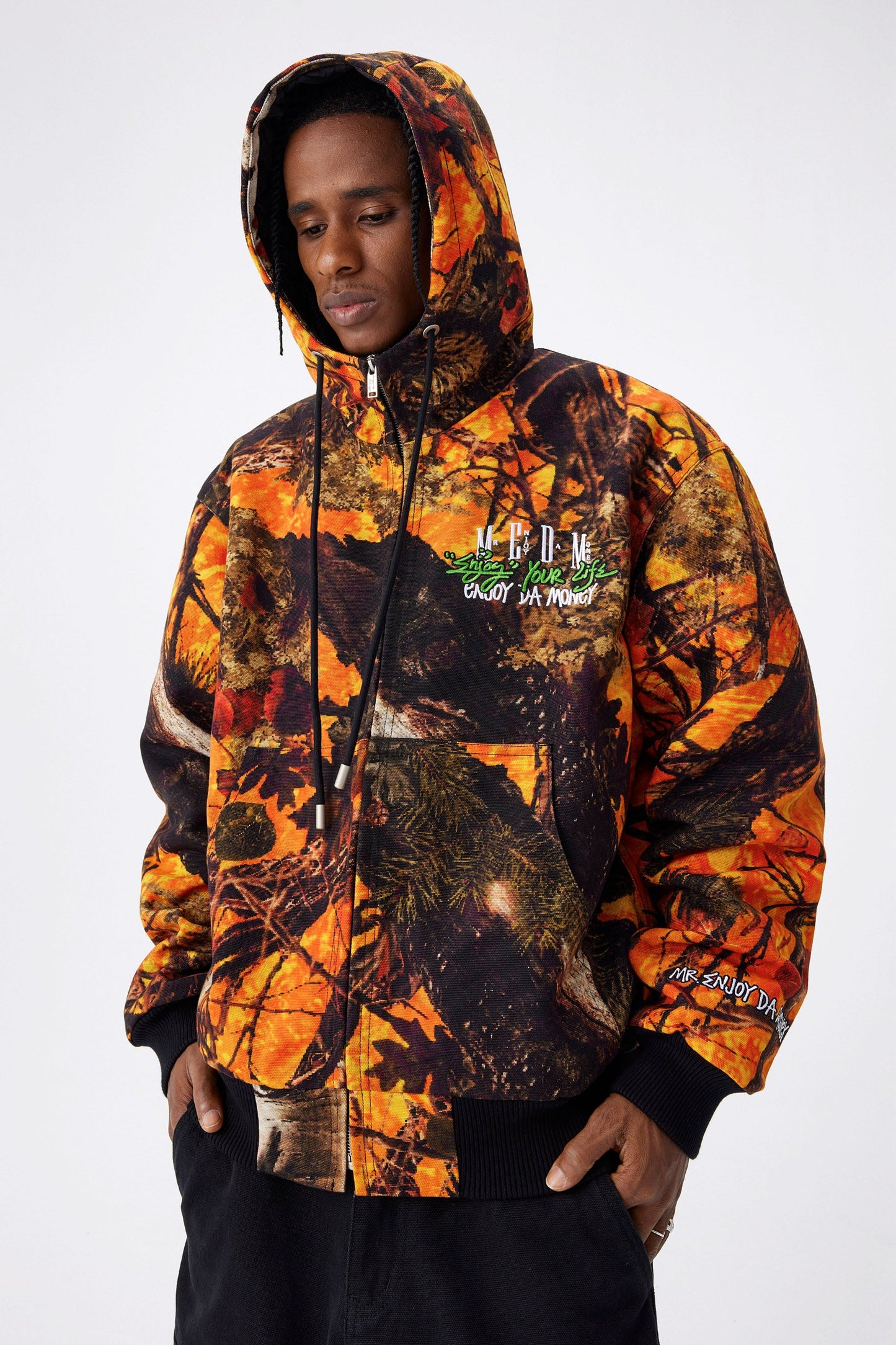 MEDM 카모 디트로이트 지퍼 재킷