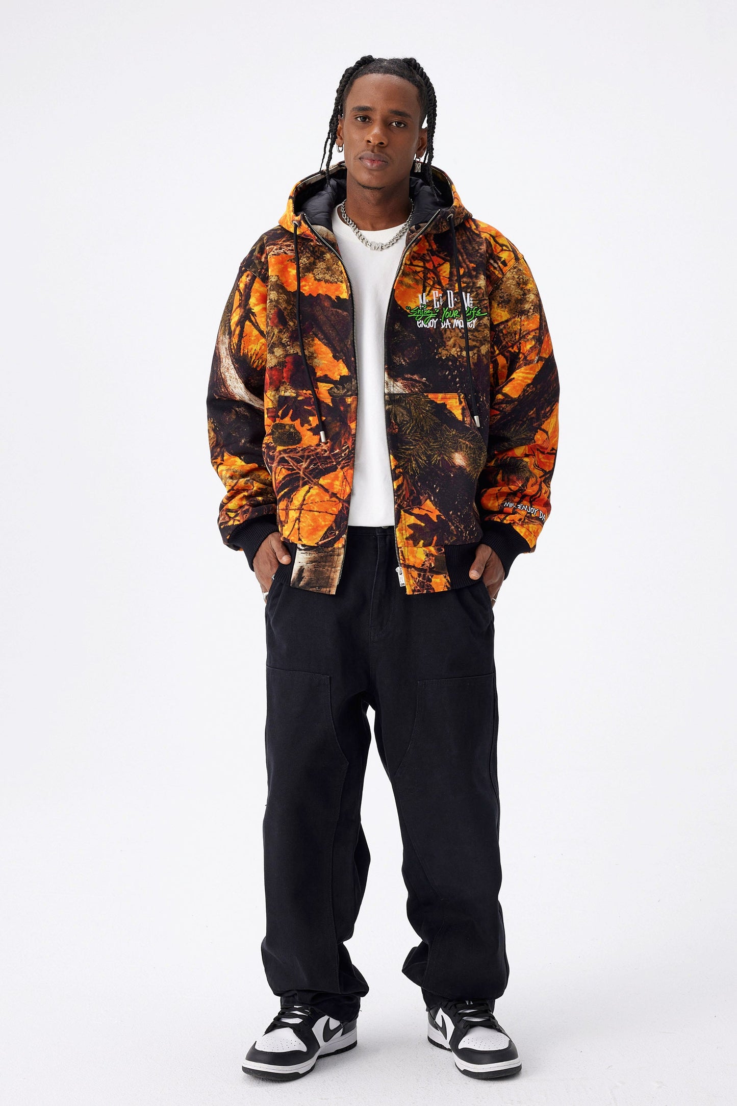 MEDM 카모 디트로이트 지퍼 재킷