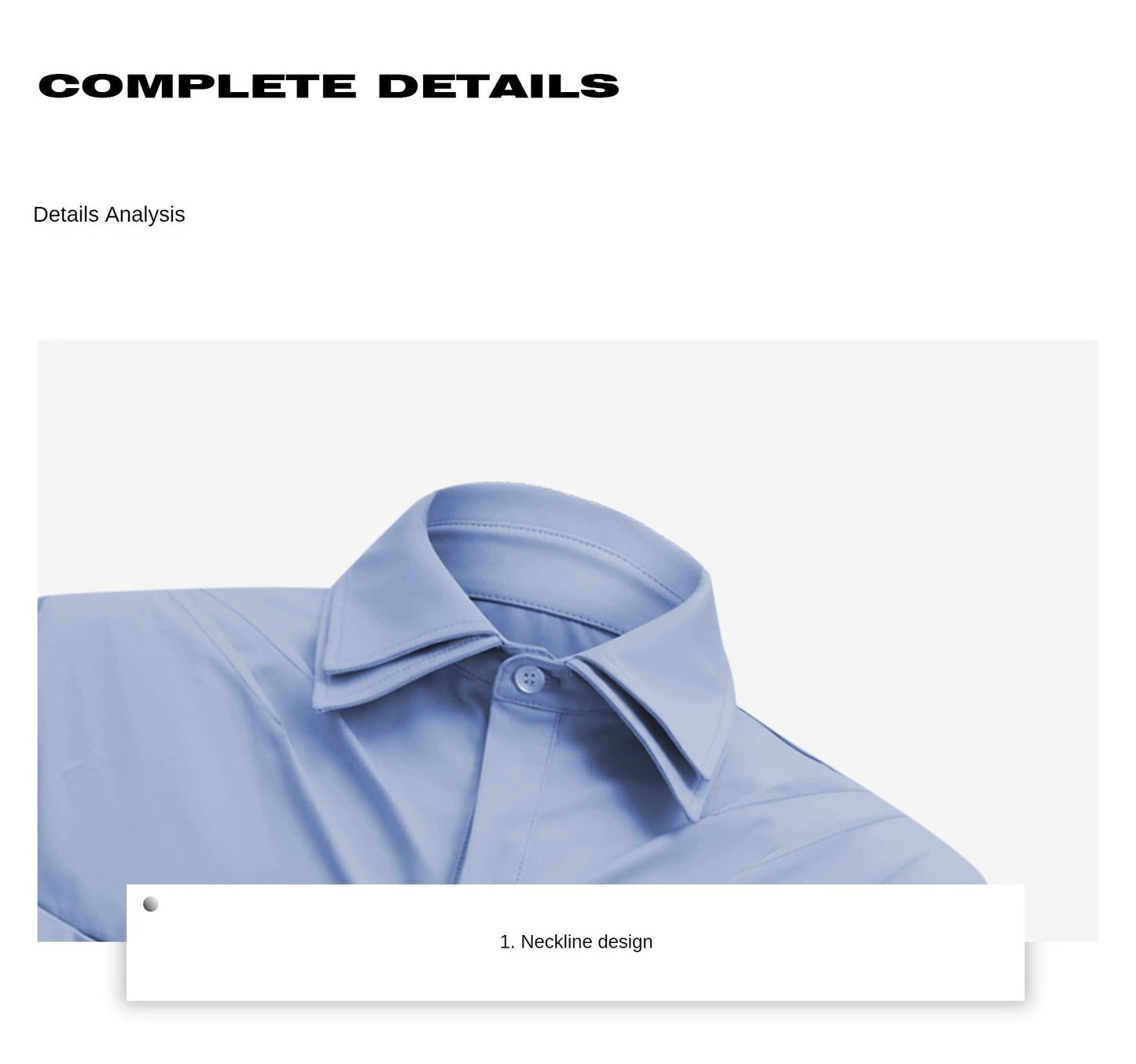 Minimalist Double Layer Collar Short Sleeve Shirt Loose Fit Metal Accents