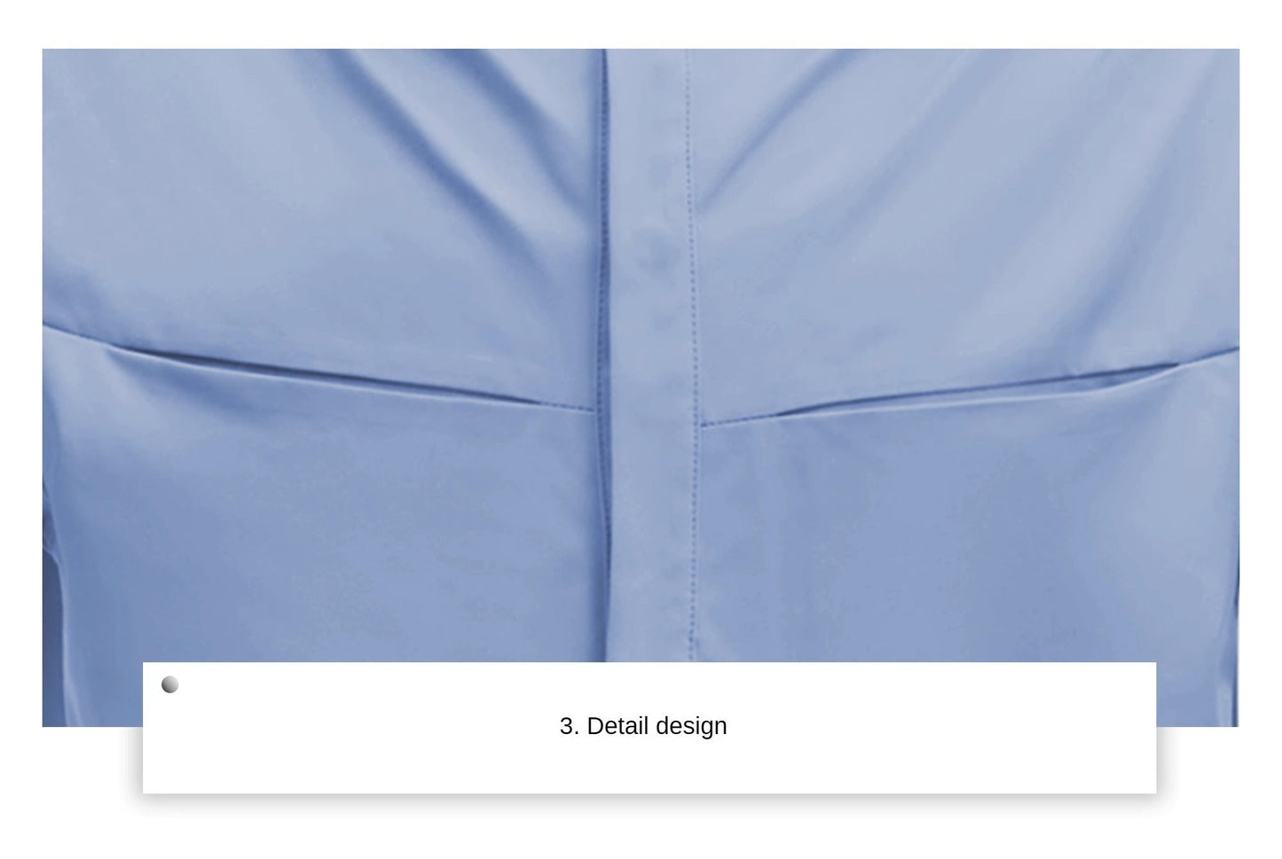 Minimalist Double Layer Collar Short Sleeve Shirt Loose Fit Metal Accents