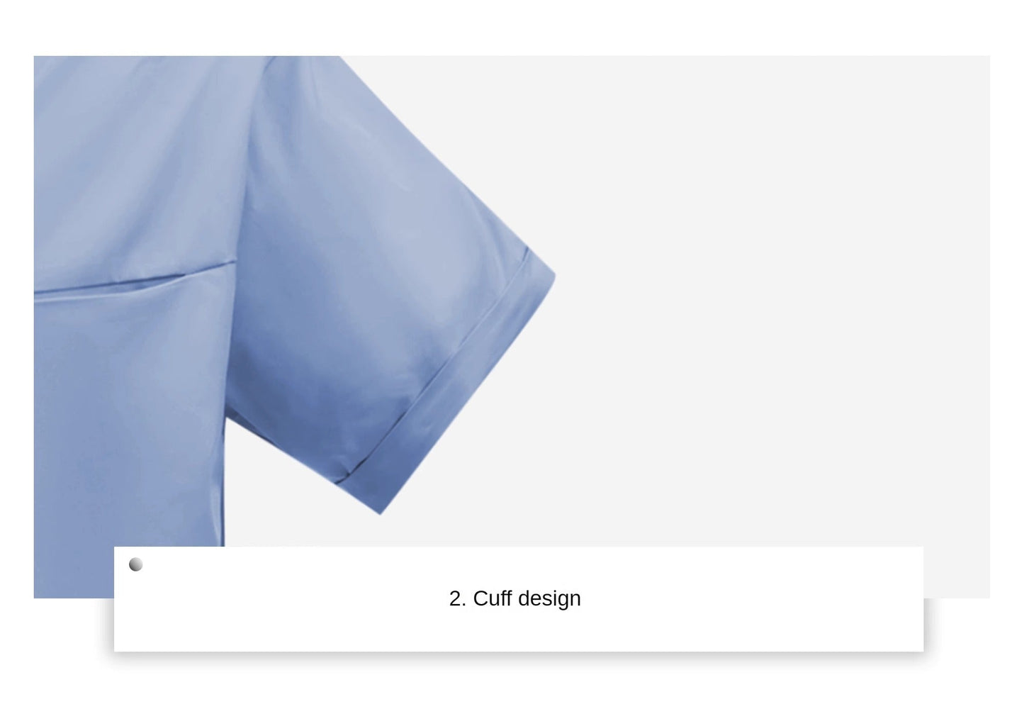 Minimalist Double Layer Collar Short Sleeve Shirt Loose Fit Metal Accents