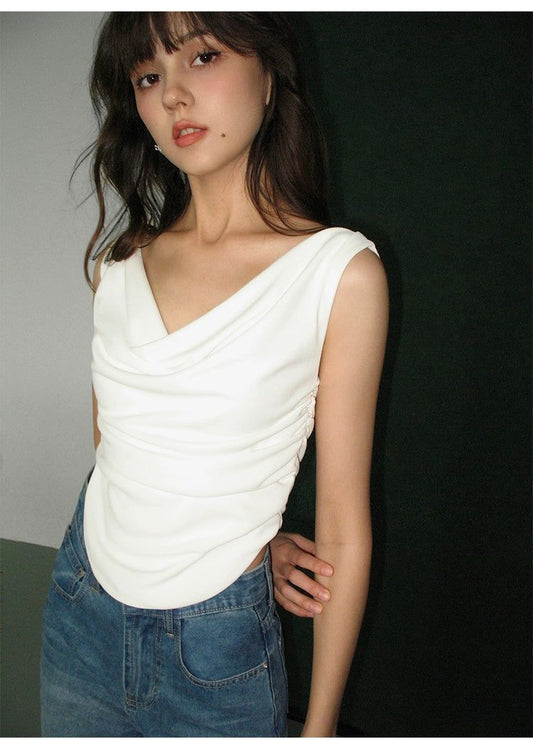 Neva Minimal Side Folds Blouse