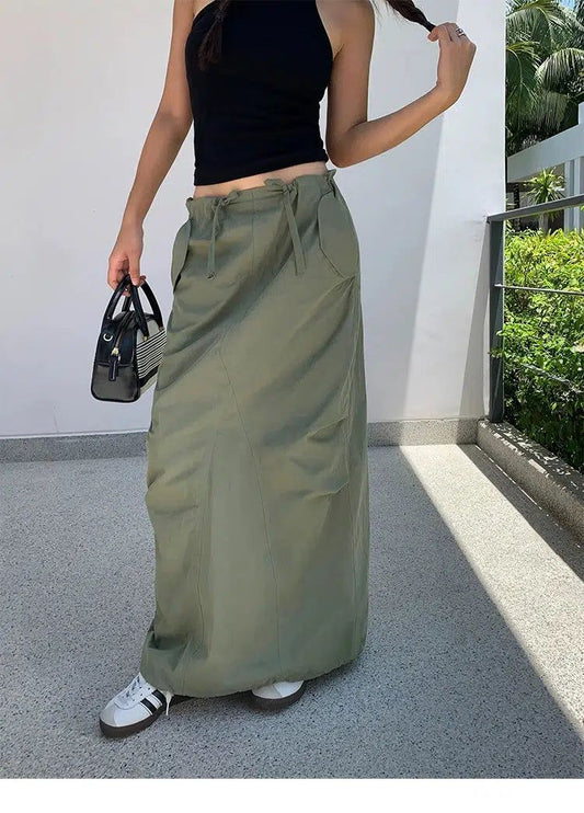 Neva Parachute Maxi Skirt