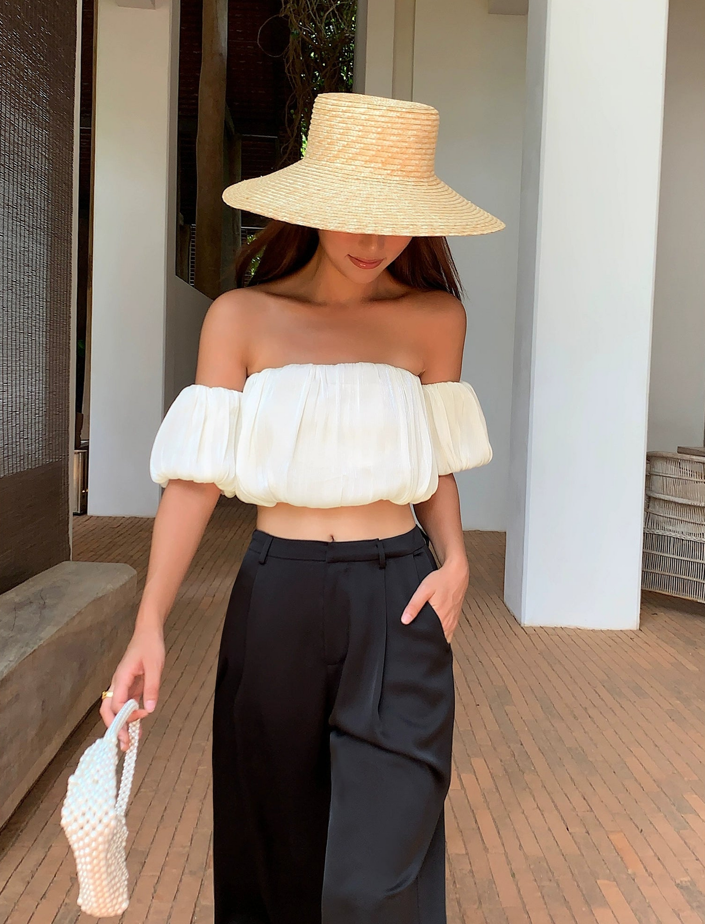 Neva Plain Pleated Tube Top