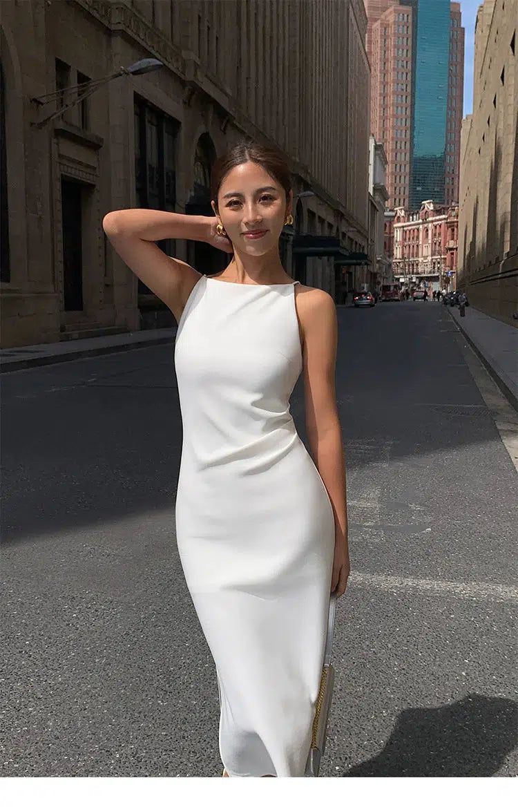 Neva Sleeveless Side Slit Dress