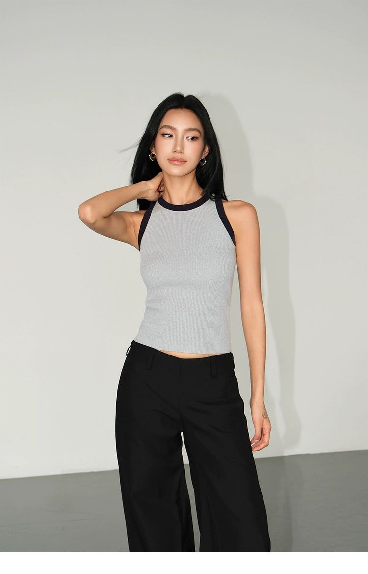 Neva Slim Contrast Outline Tank Top