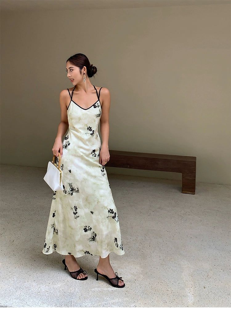 Neva Two Straps Vintage Long Dress