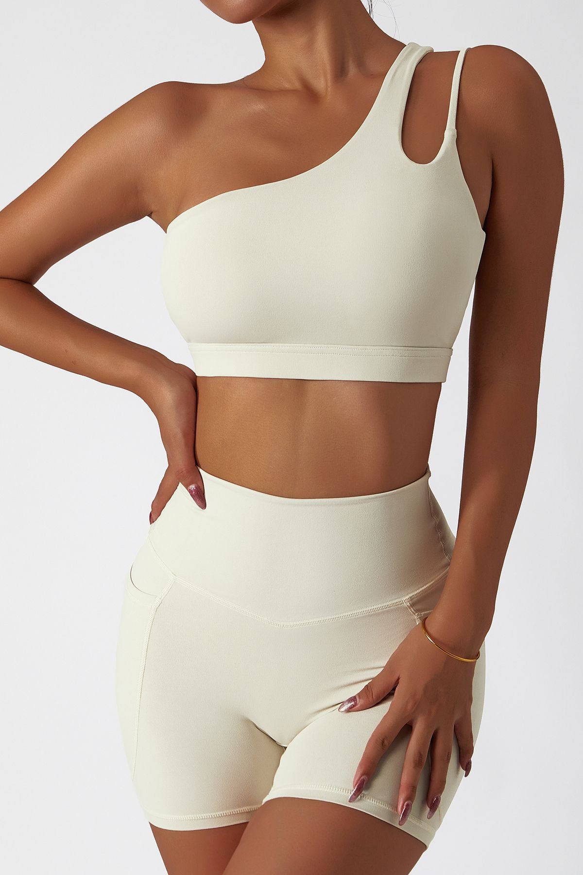 One Shoulder Sports Bra