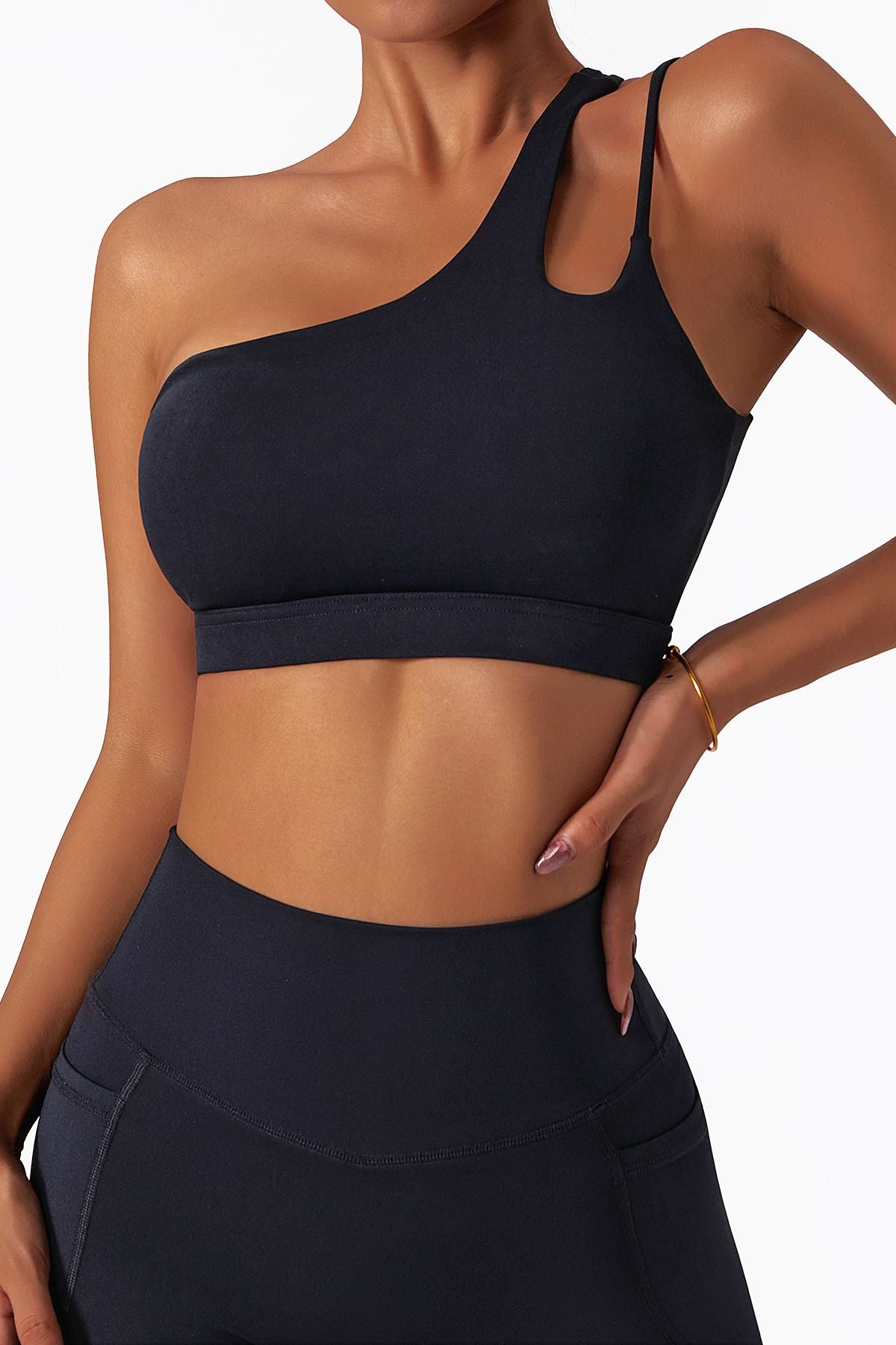 One Shoulder Sports Bra