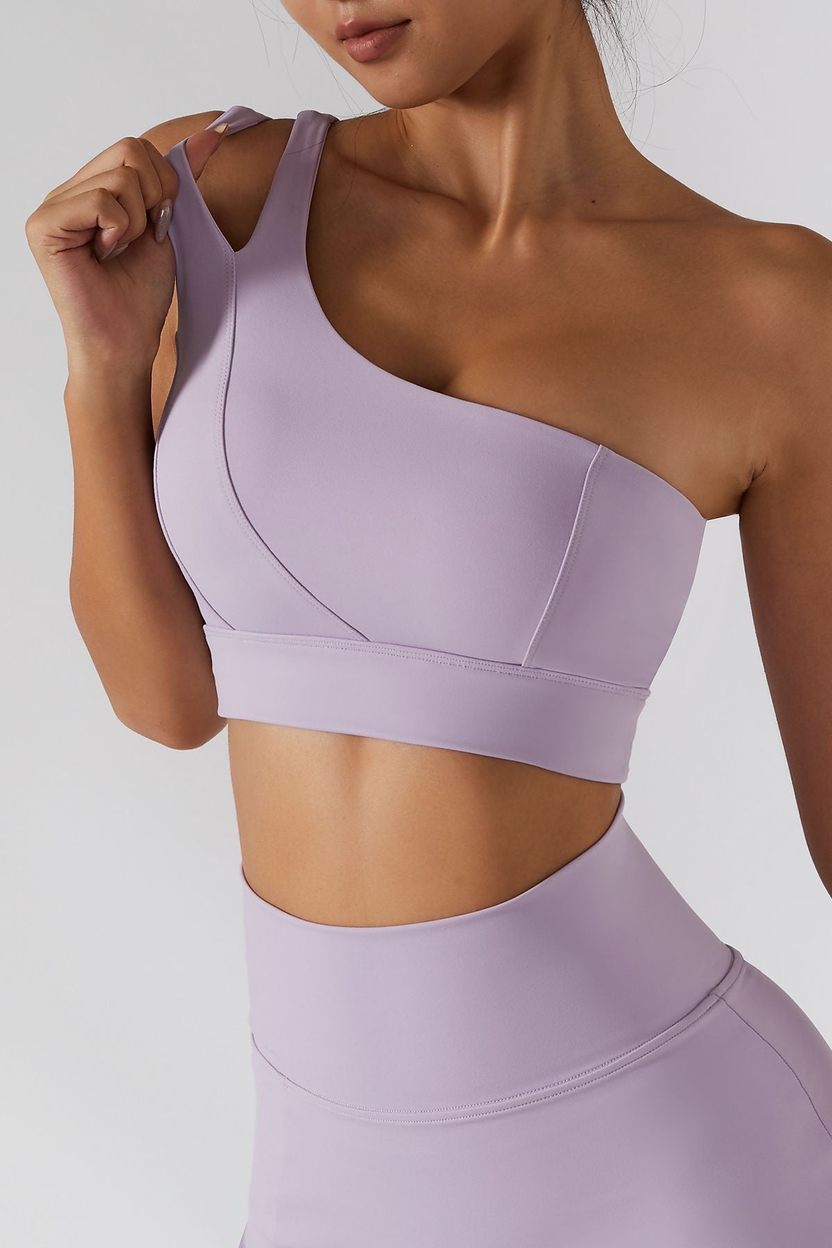 One Shoulder Sports Bra