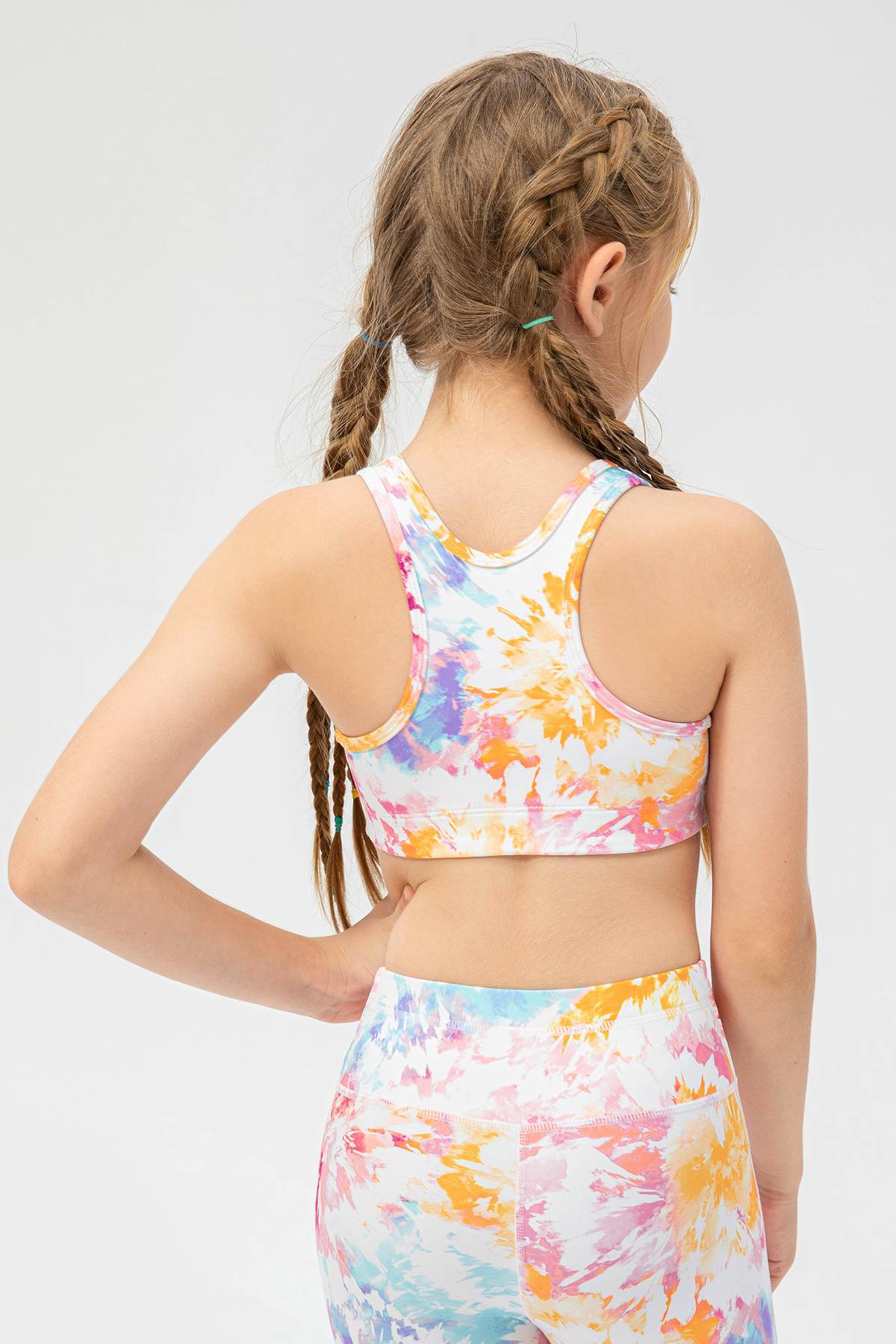 Printed Crew Neck Tank Tops for Girls