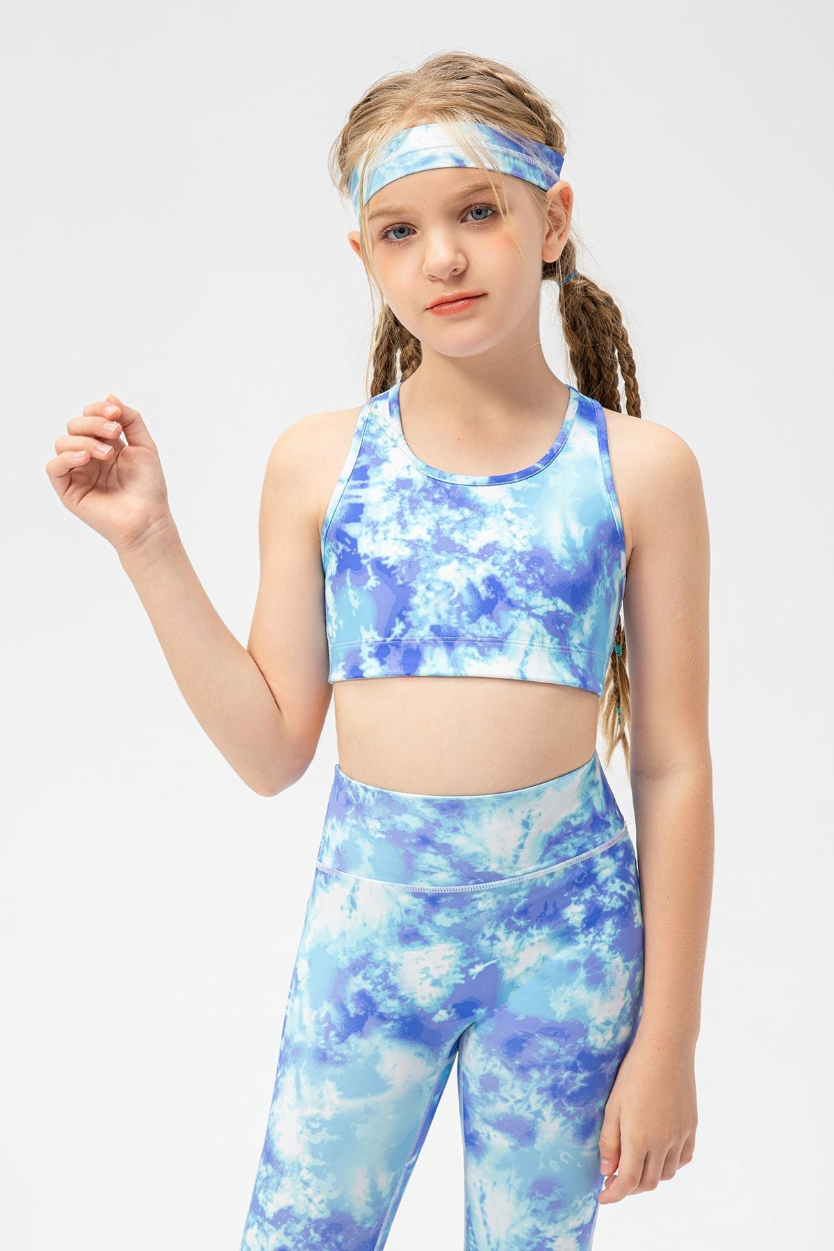 Printed Crew Neck Tank Tops for Girls