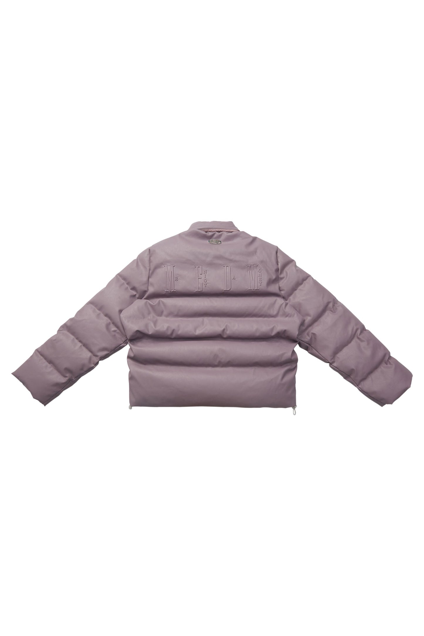 MEDM 마이크로파이버 가죽 푸퍼 재킷