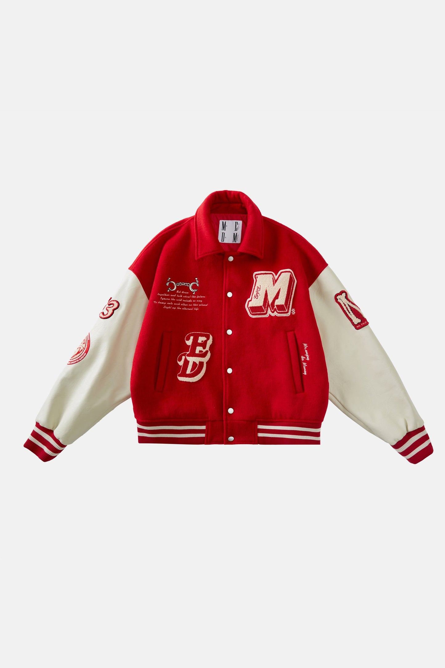 MEDM 자수 베이스볼 재킷