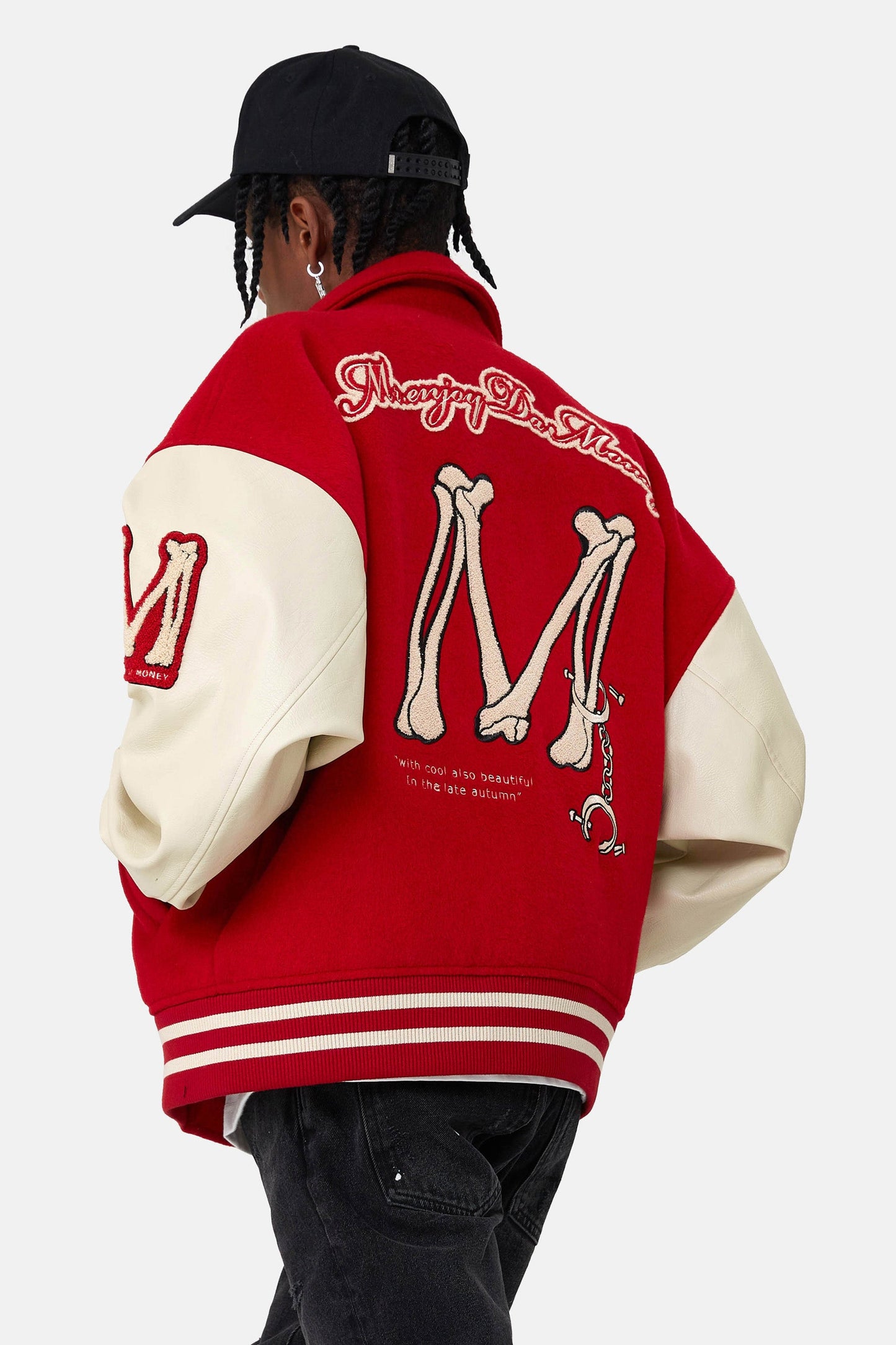 MEDM 자수 베이스볼 재킷