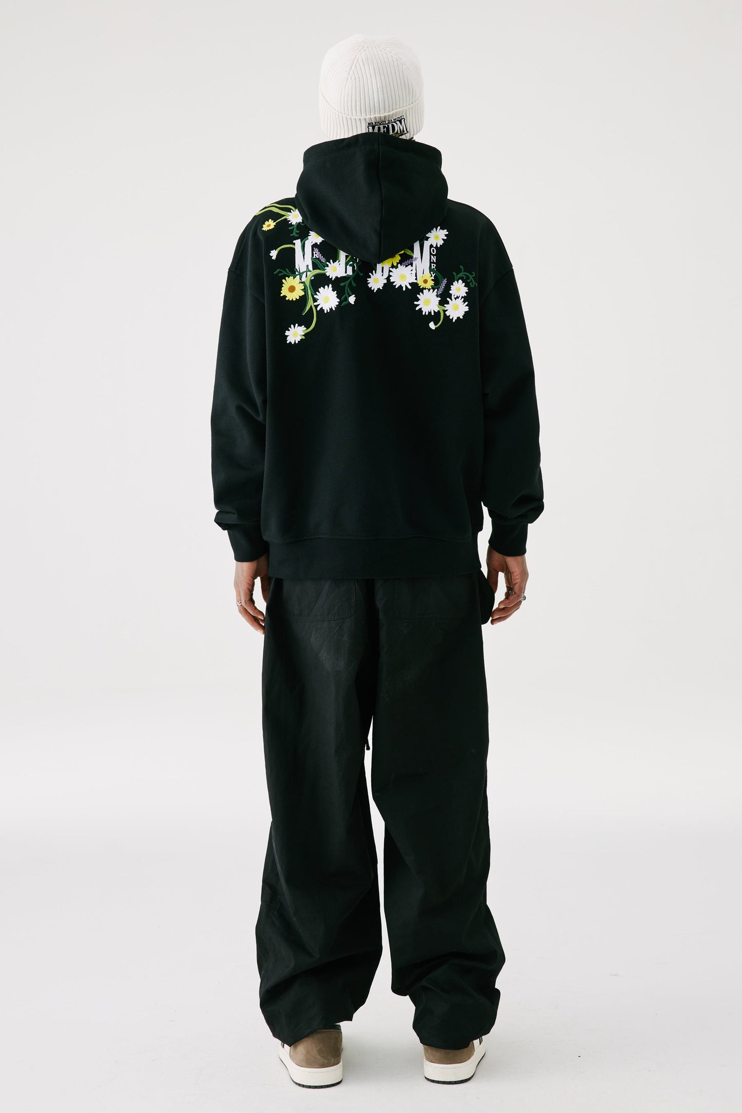 MEDM 자수 꽃무늬 후디