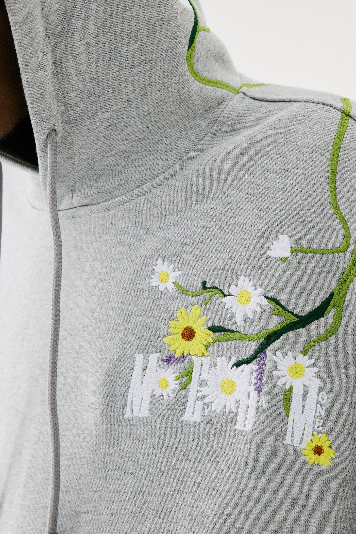 MEDM 자수 꽃무늬 후디