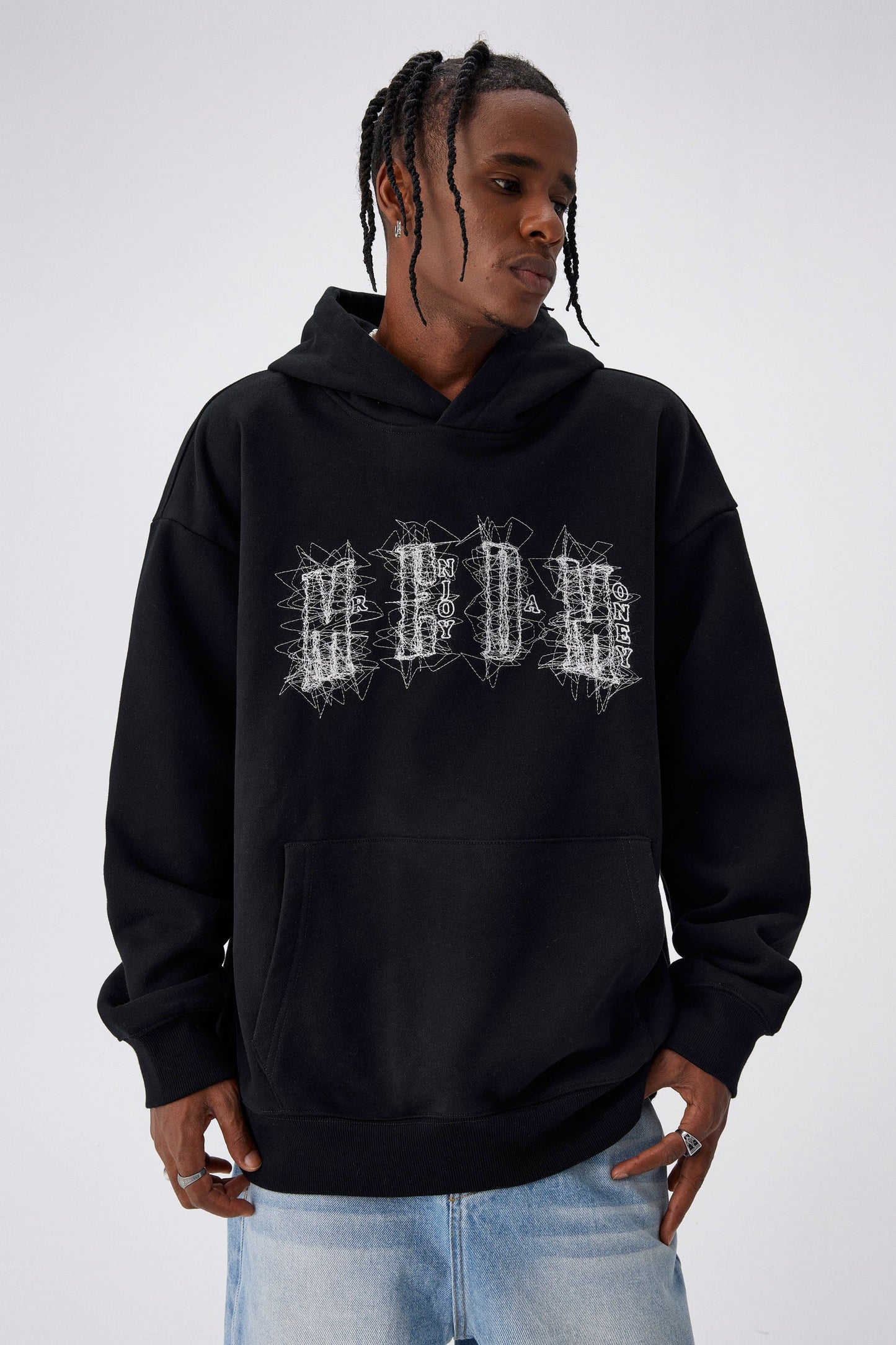 MEDM 스티치 후디