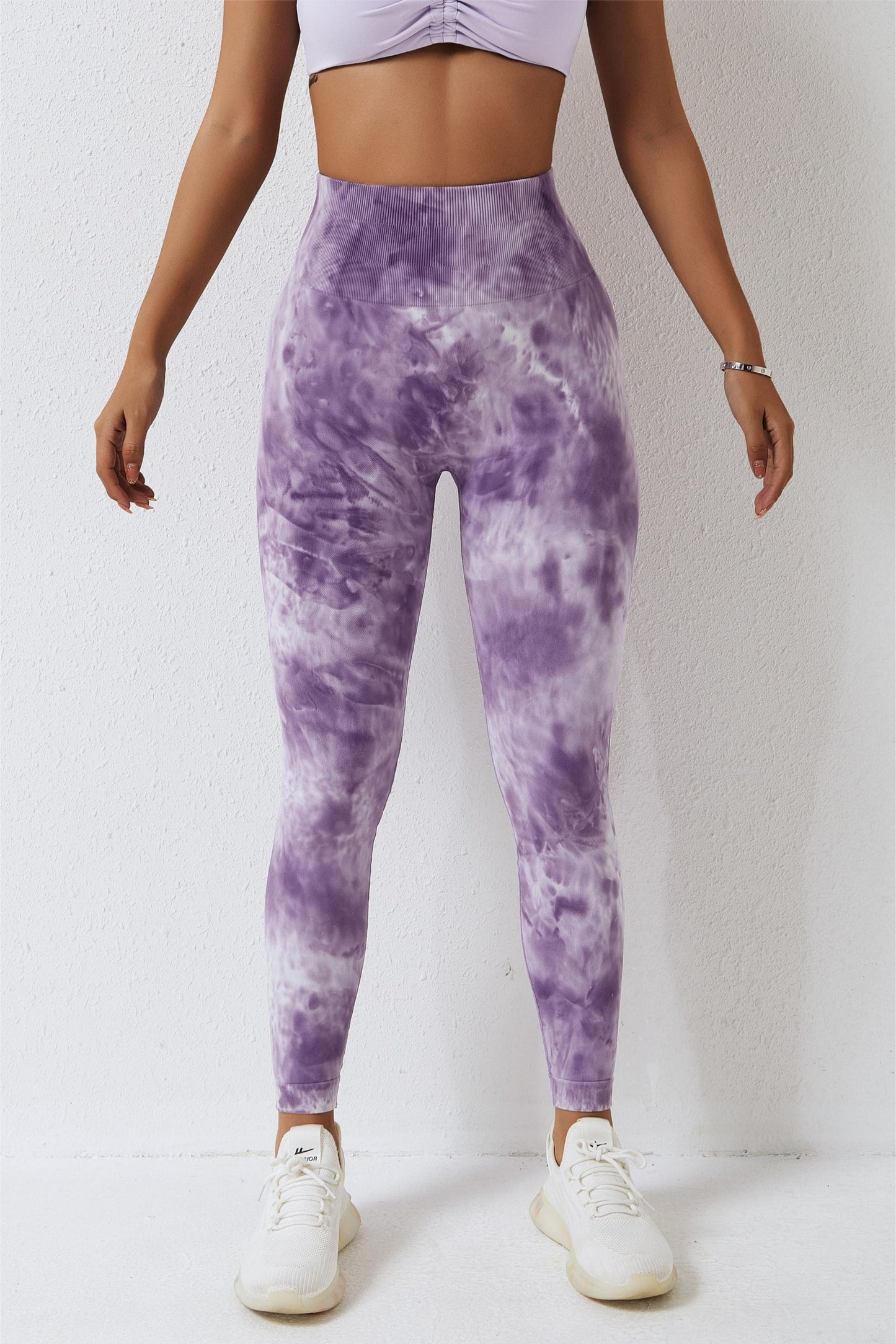 Seamless Tie Dye Scrunch Leggings