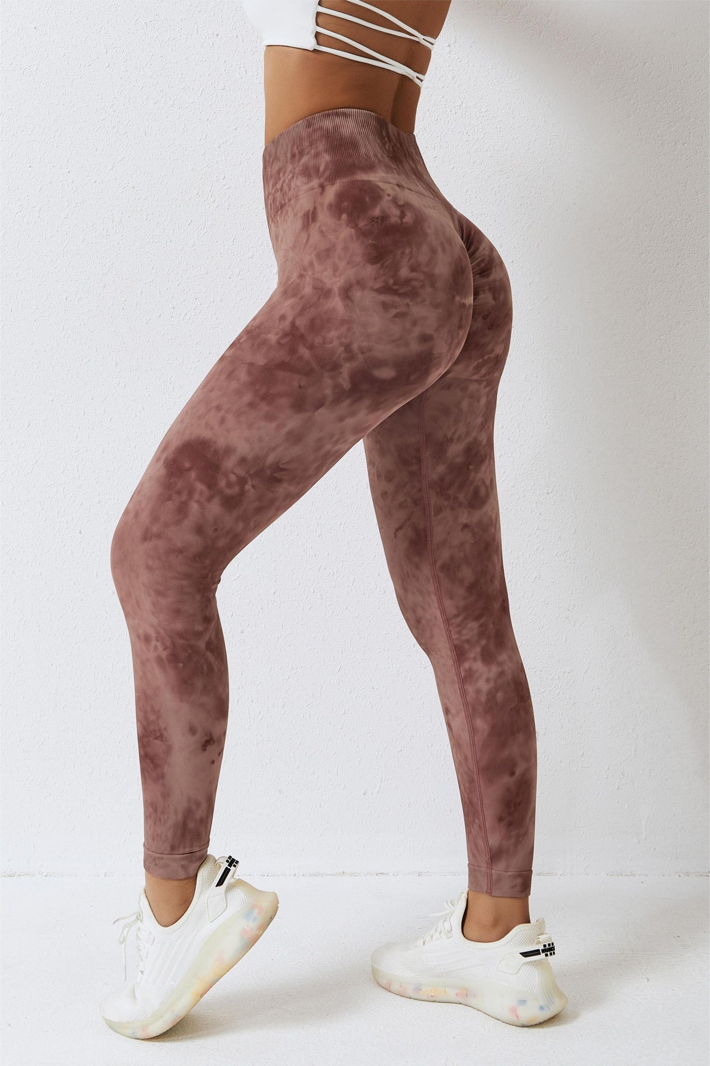 Seamless Tie Dye Scrunch Leggings