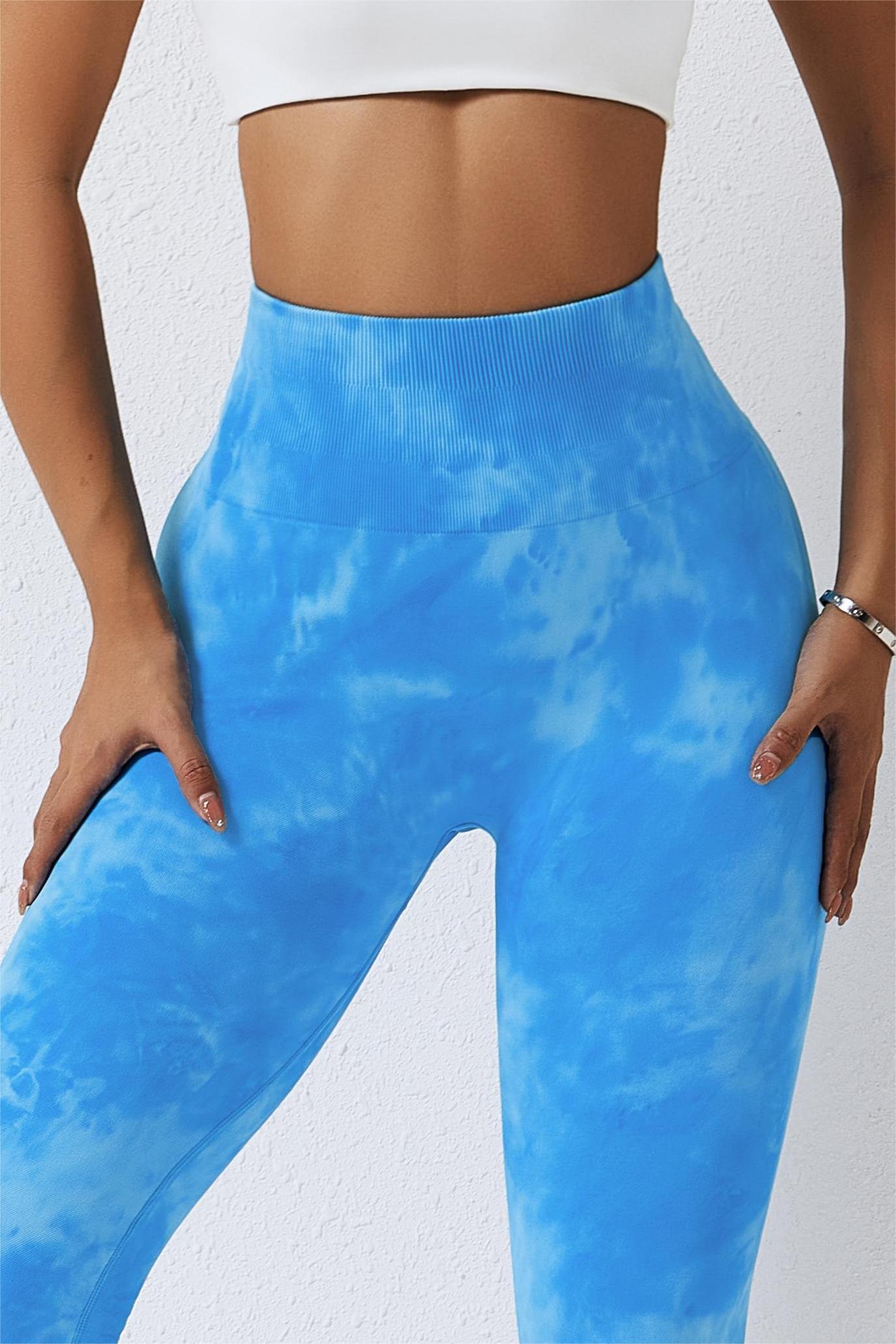 Seamless Tie Dye Scrunch Leggings