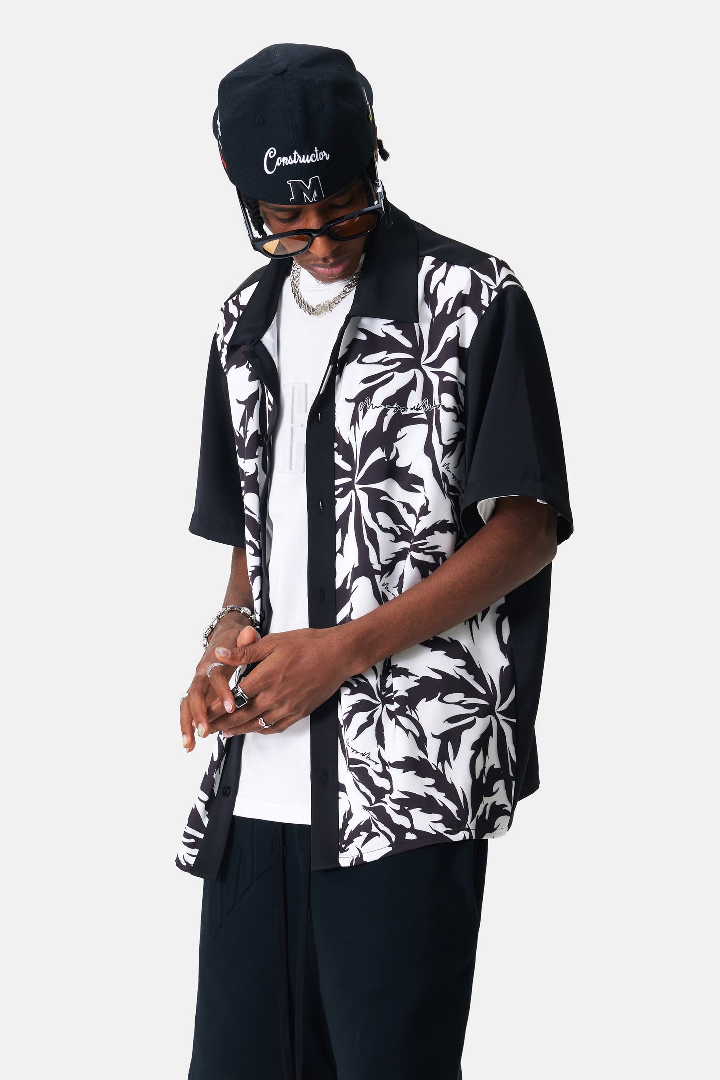 MEDM 트리 패턴 셔츠