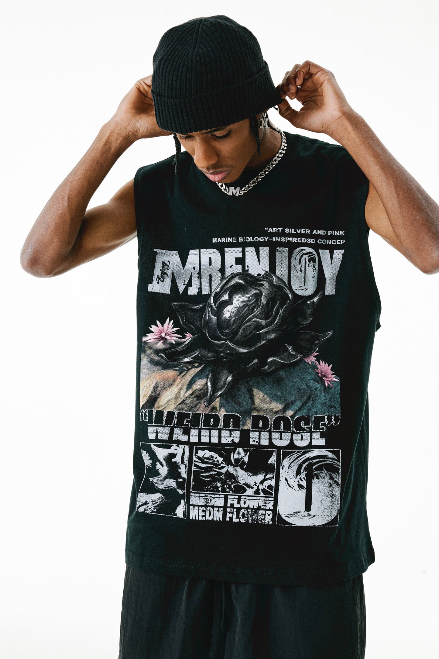 MEDM 번트 로즈 티셔츠