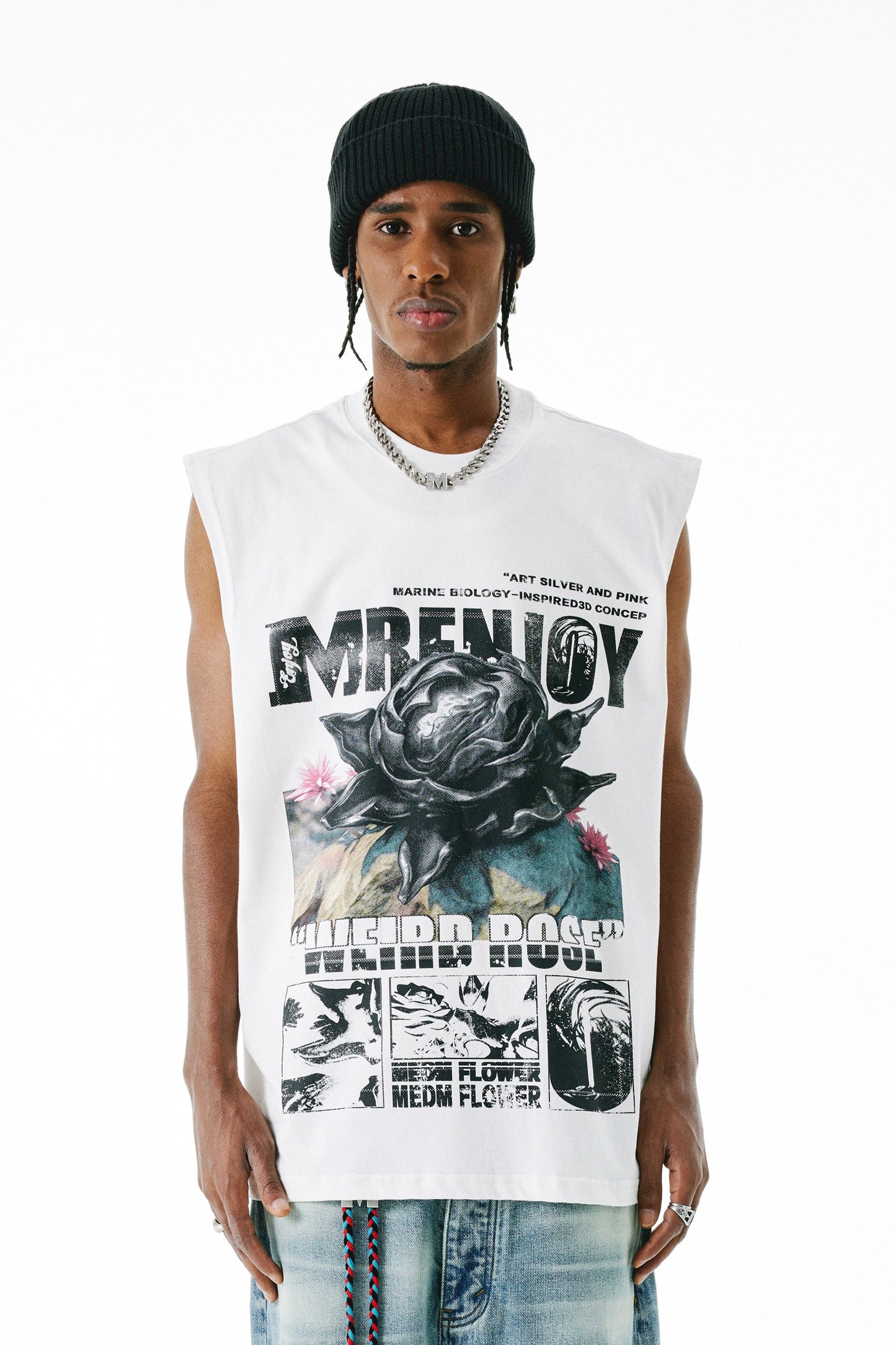 MEDM 번트 로즈 티셔츠