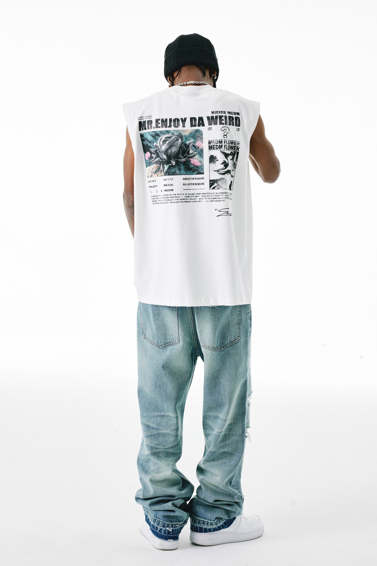 MEDM 번트 로즈 티셔츠