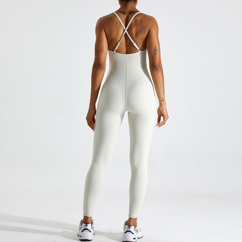 Cross Back Sculpt Jumpsuit