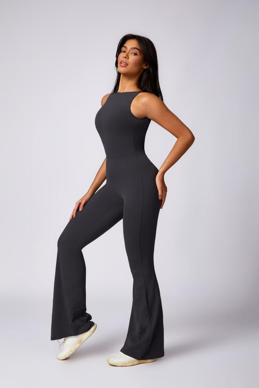 Stella Flared Jumpsuit - Black